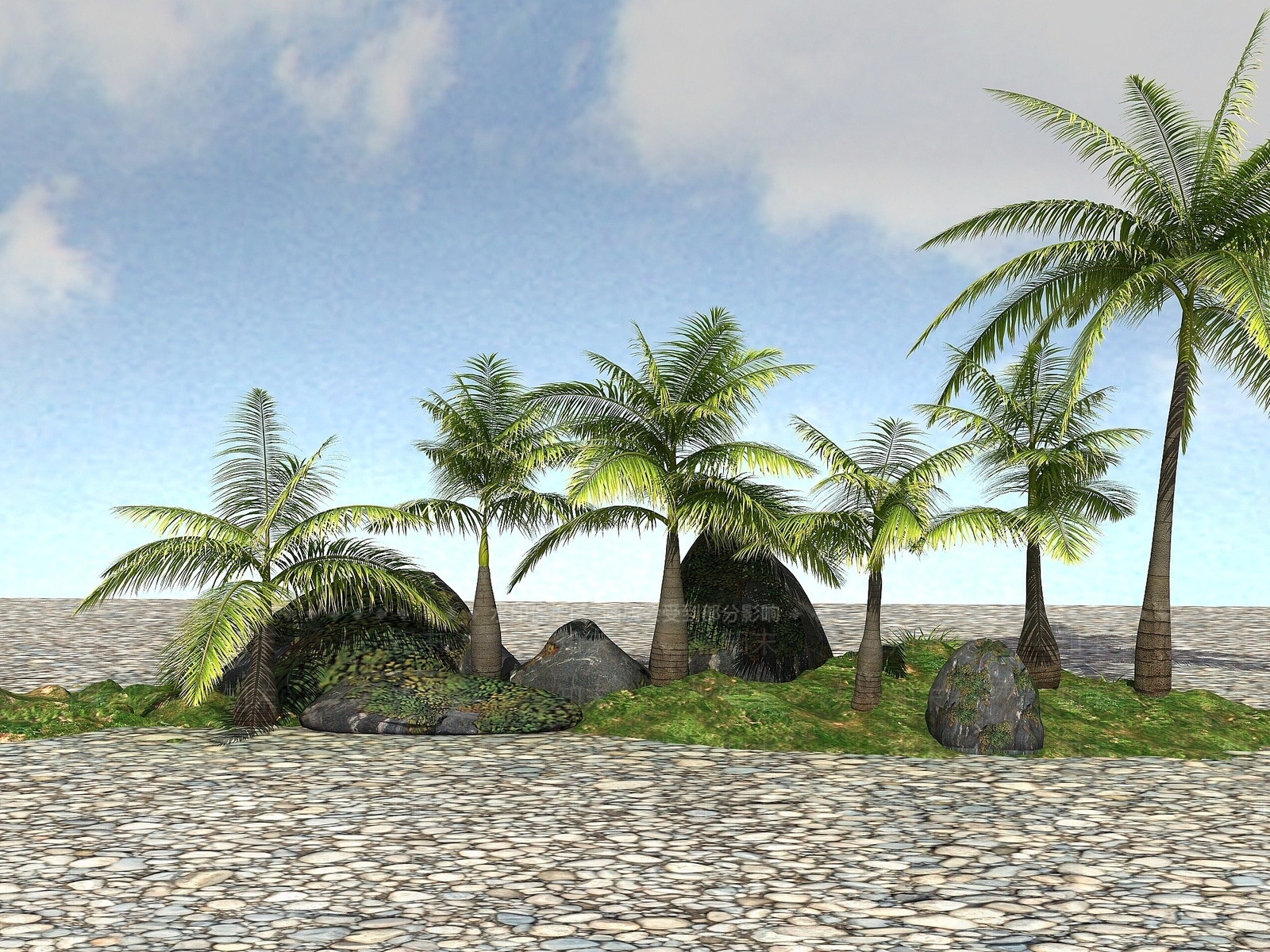 现代办公桌3D模型下载【ID:1190602403】
