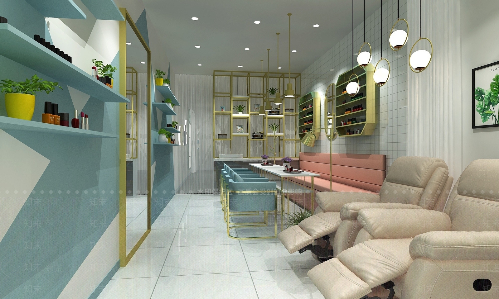 现代办公大厅3D模型下载【ID:1190603535】
