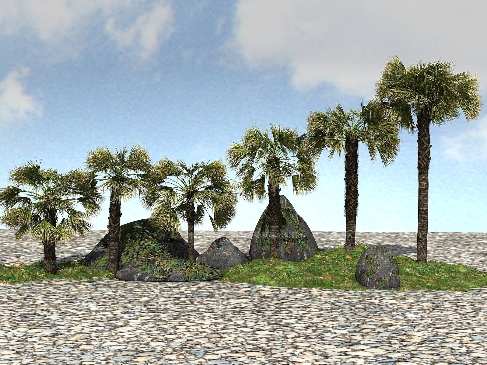 现代办公桌3D模型下载【ID:1190603775】