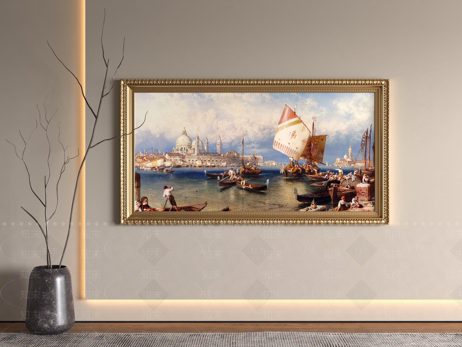 欧式挂画SU模型下载【ID:1190612551】