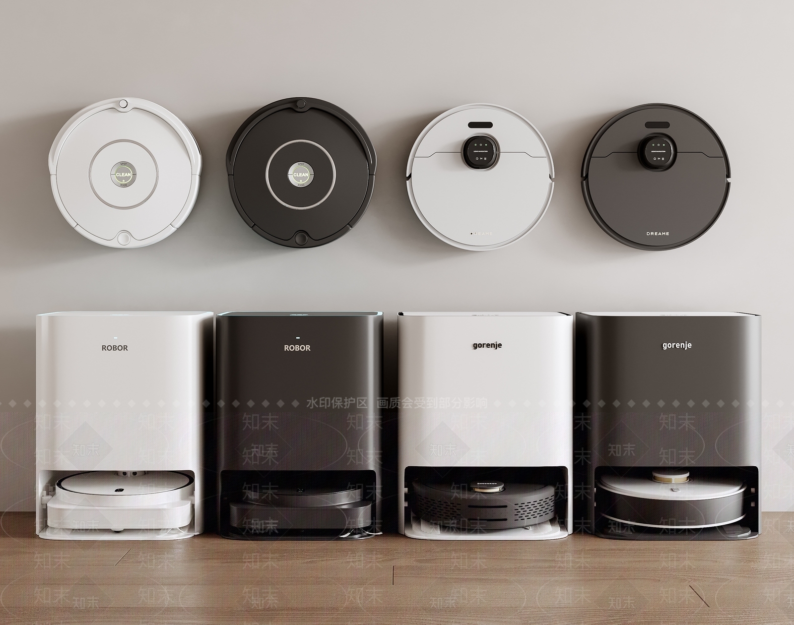 扫地机器人3D模型下载【ID:1190624570】