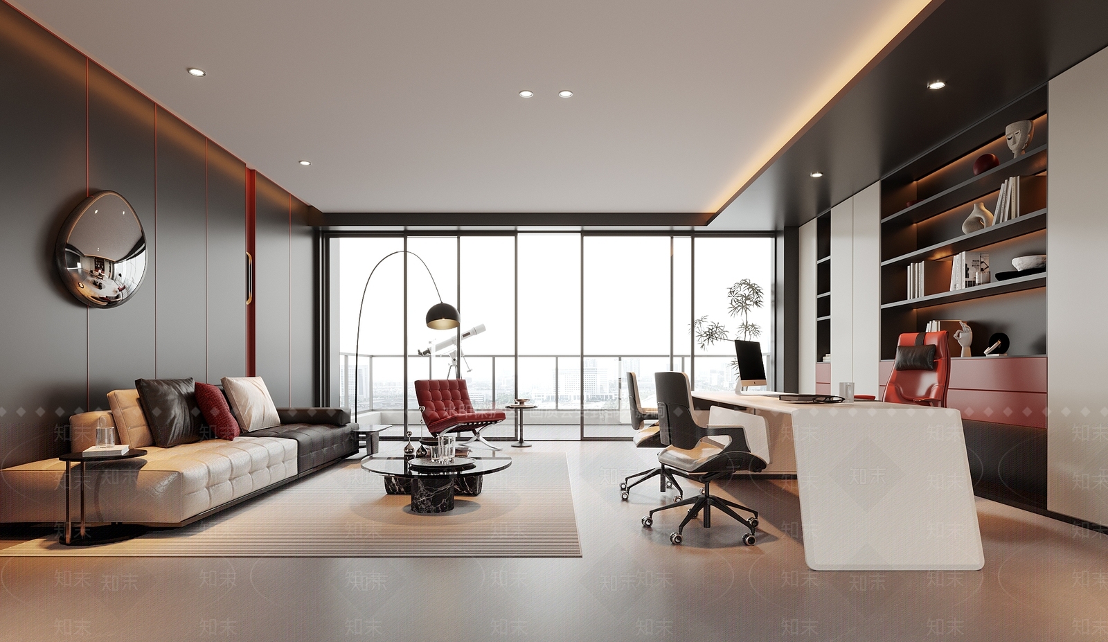 现代经理办公室SU模型下载【ID:1190625878】