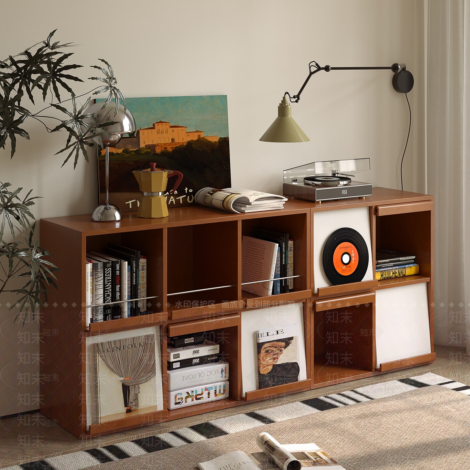 现代中古储物柜SU模型下载【ID:1190626420】