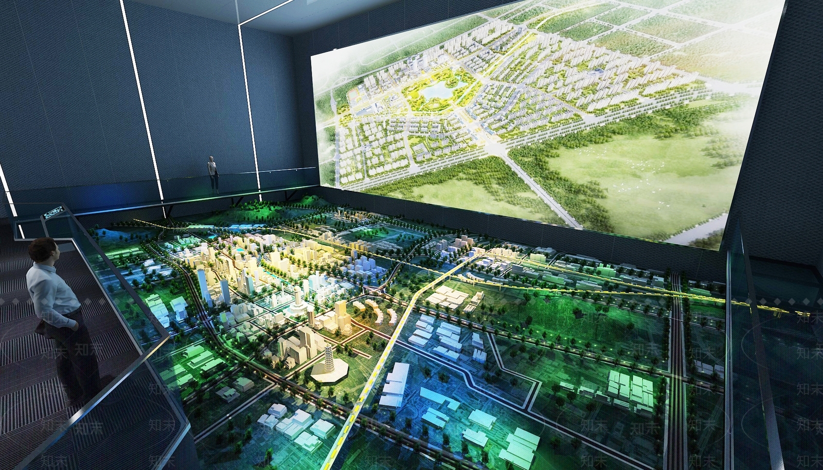 现代科技展厅3D模型下载【ID:1190629073】