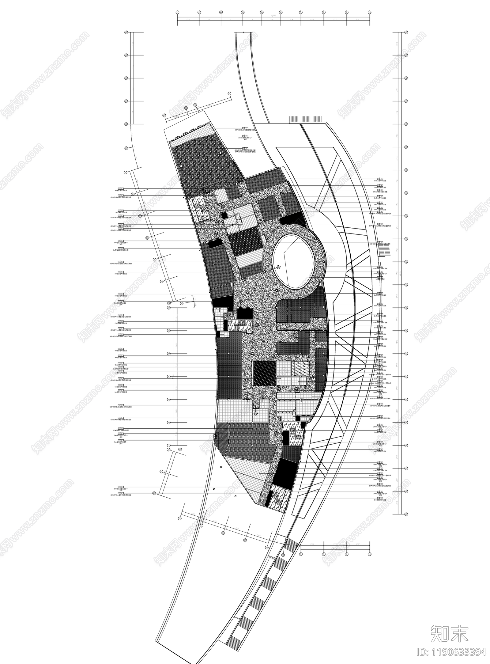 现代整体办公空间cad施工图下载【ID:1190633394】