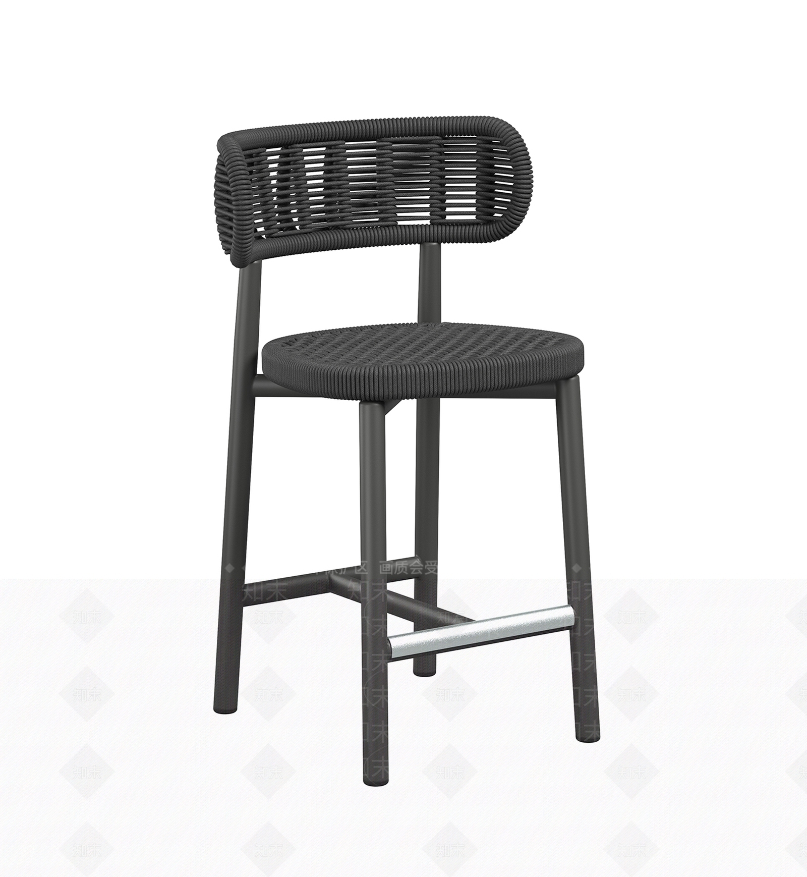 现代法式吧椅3D模型下载【ID:1190634403】