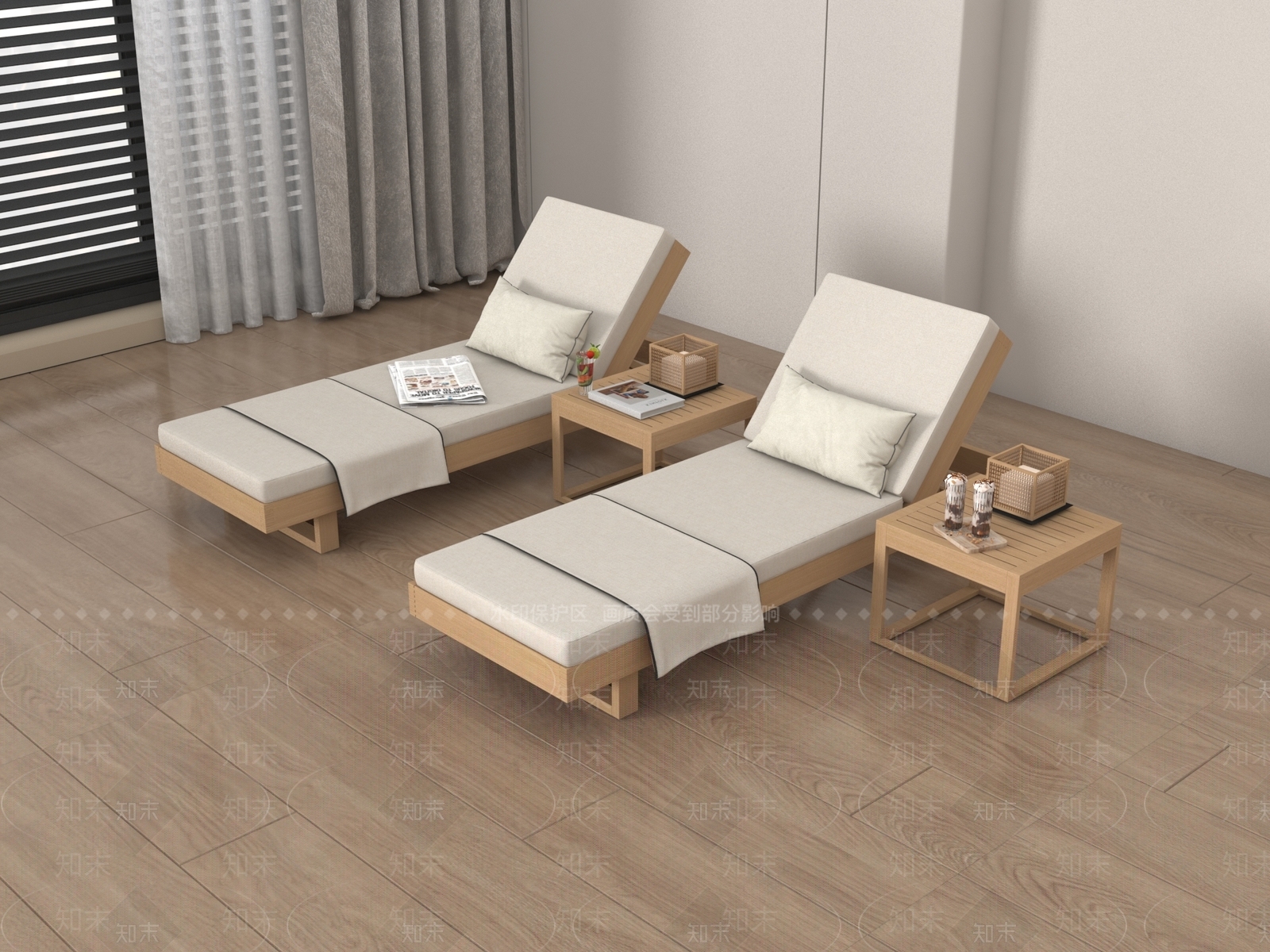 躺椅3D模型下载【ID:1190634984】