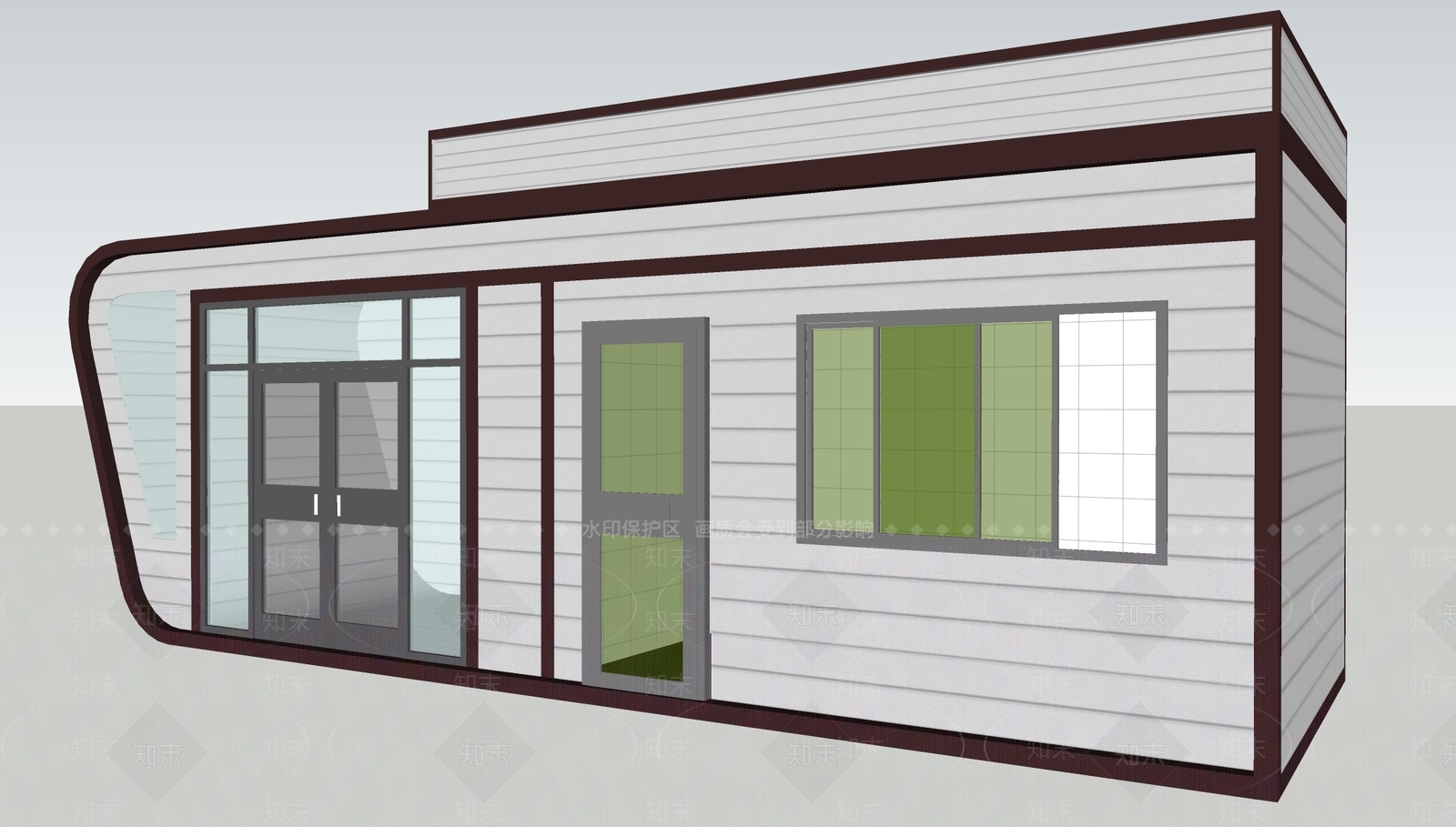 现代其他商业建筑SU模型下载【ID:1190636384】