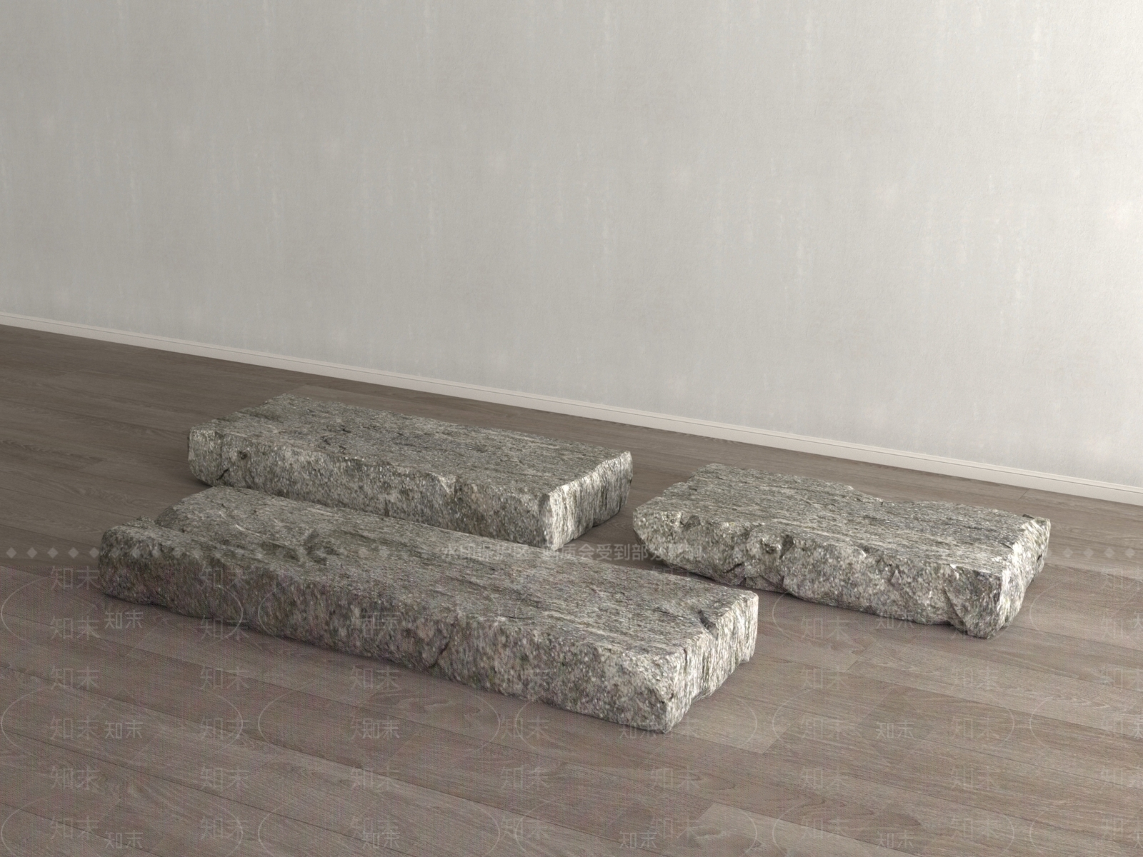 现代新中式石头SU模型下载【ID:1190638880】