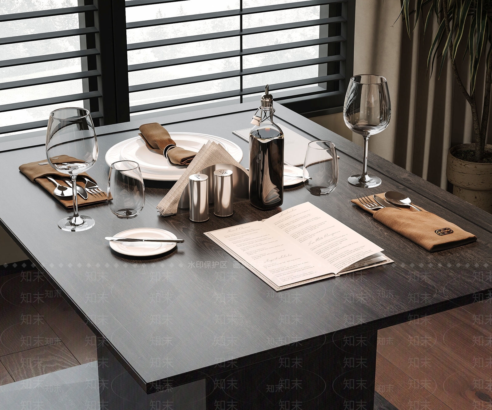 餐具SU模型下载【ID:1190639799】