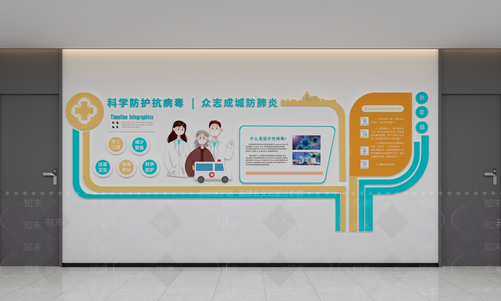 现代文化墙SU模型下载【ID:1190643010】