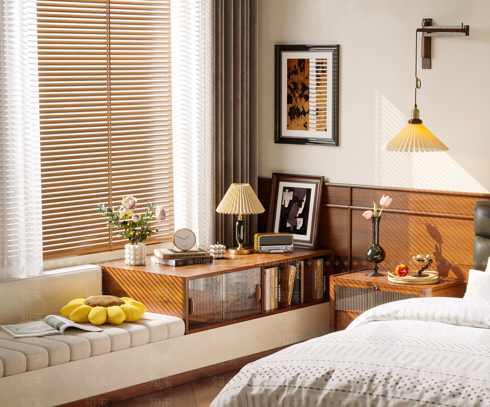 中古现代飘窗柜3D模型下载【ID:1190643719】