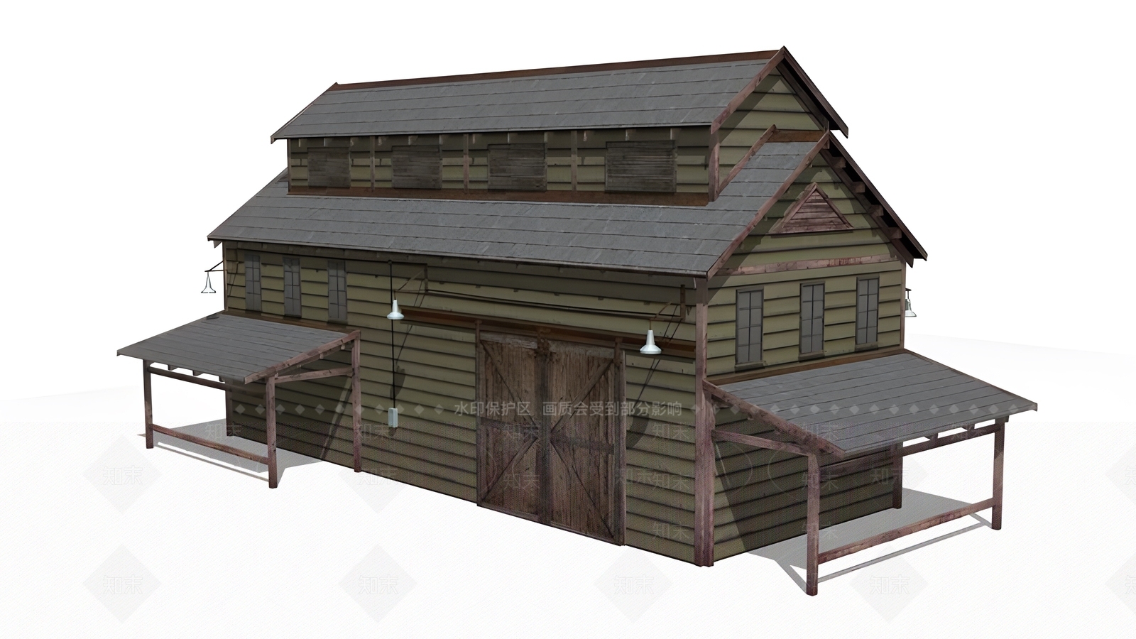 中式古建3D模型下载【ID:1190646627】