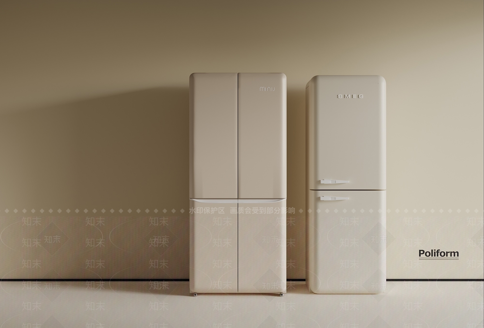 冰箱SU模型下载【ID:1190646807】