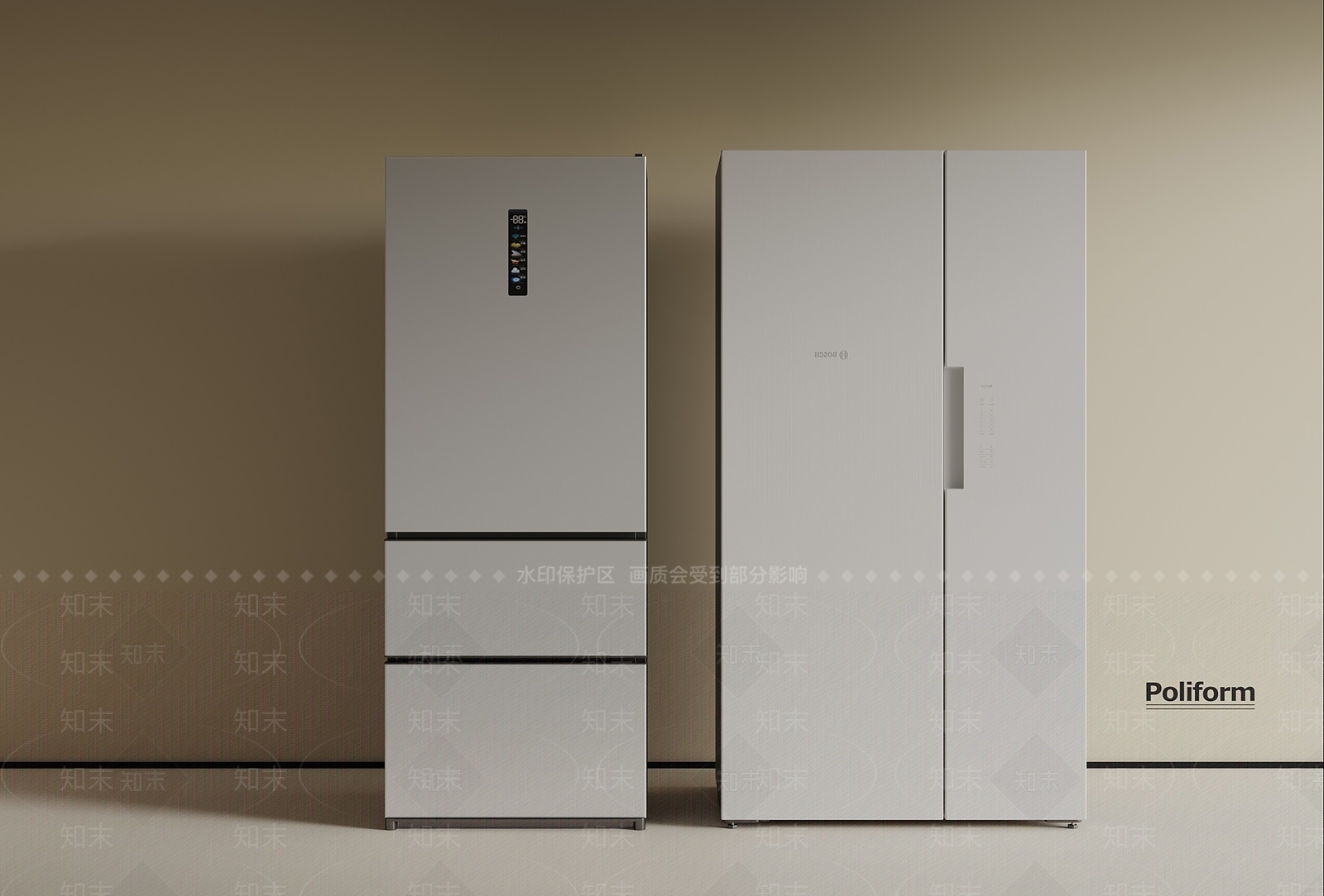 冰箱SU模型下载【ID:1190647652】