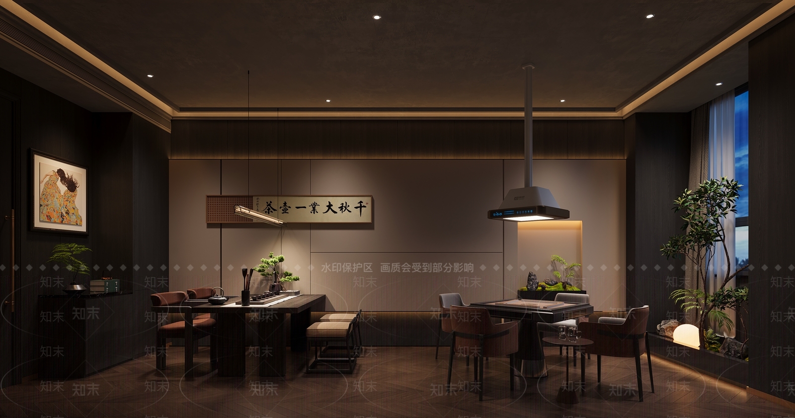 棋牌室3D模型下载【ID:1190650802】