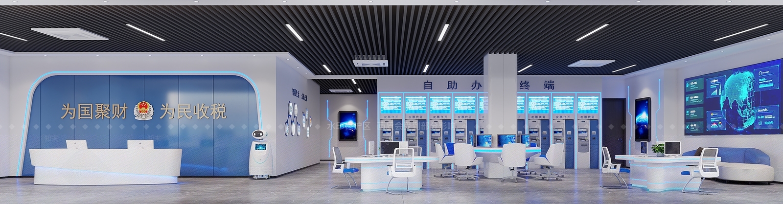 现代其他商业空间3D模型下载【ID:1190648983】