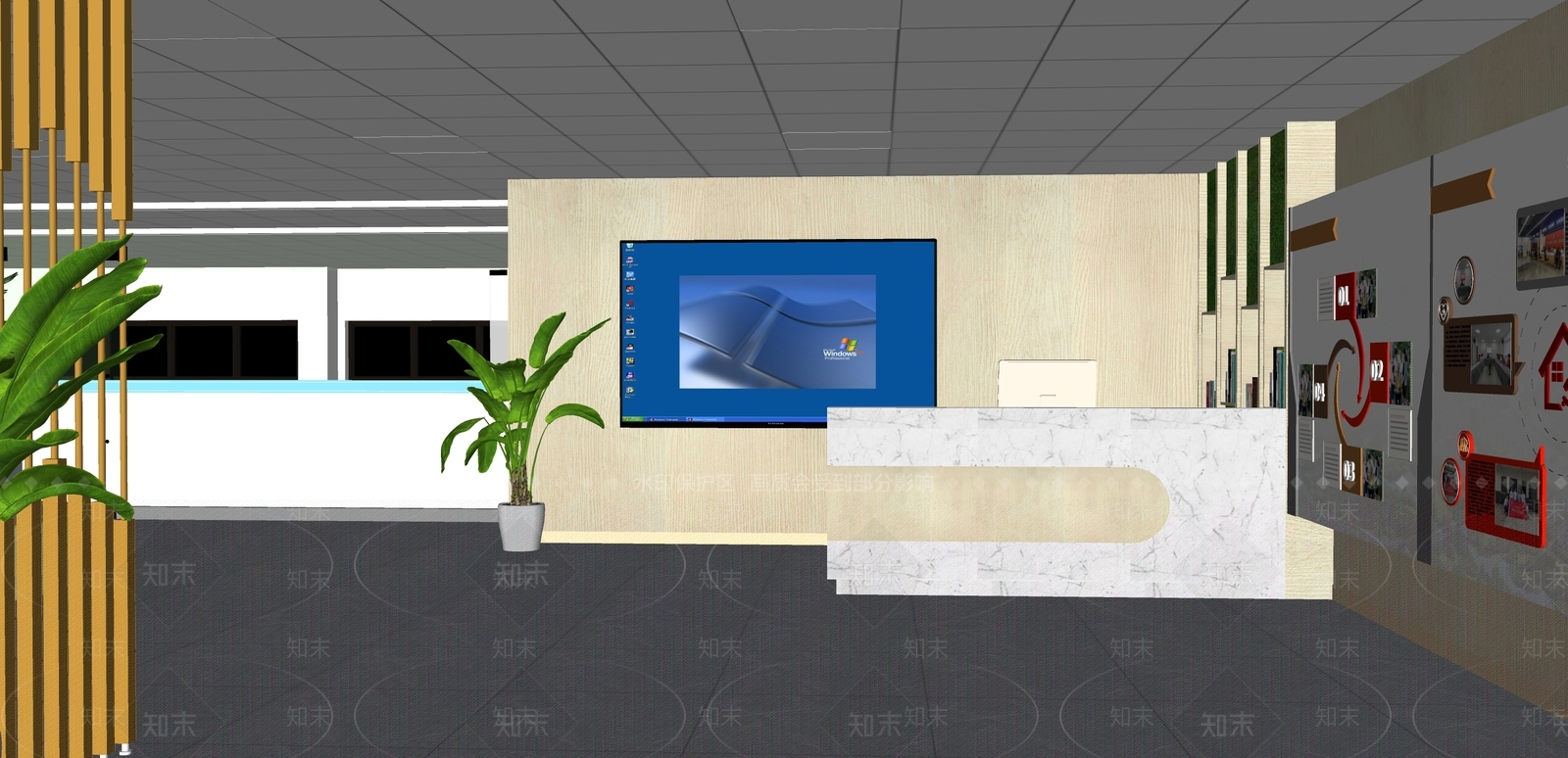 现代其他文化空间SU模型下载【ID:1190649376】