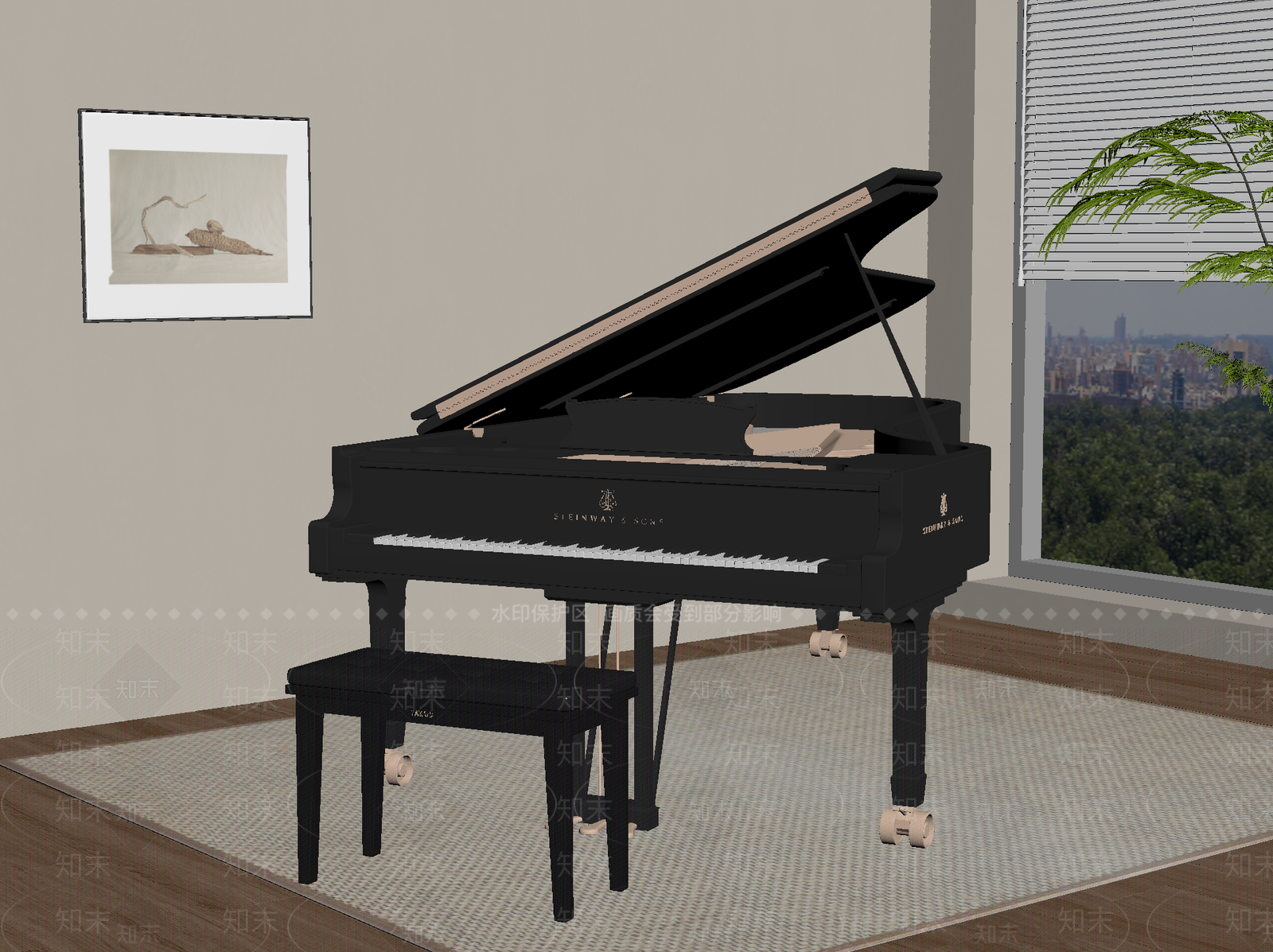 乐器SU模型下载【ID:1190649372】