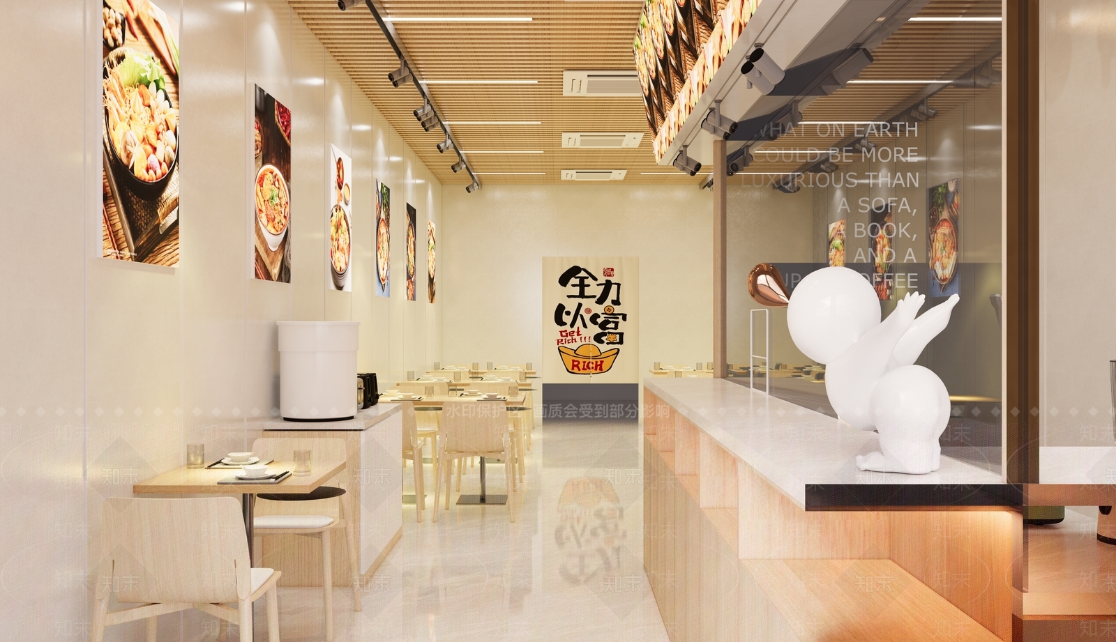现代快餐店SU模型下载【ID:1190651077】