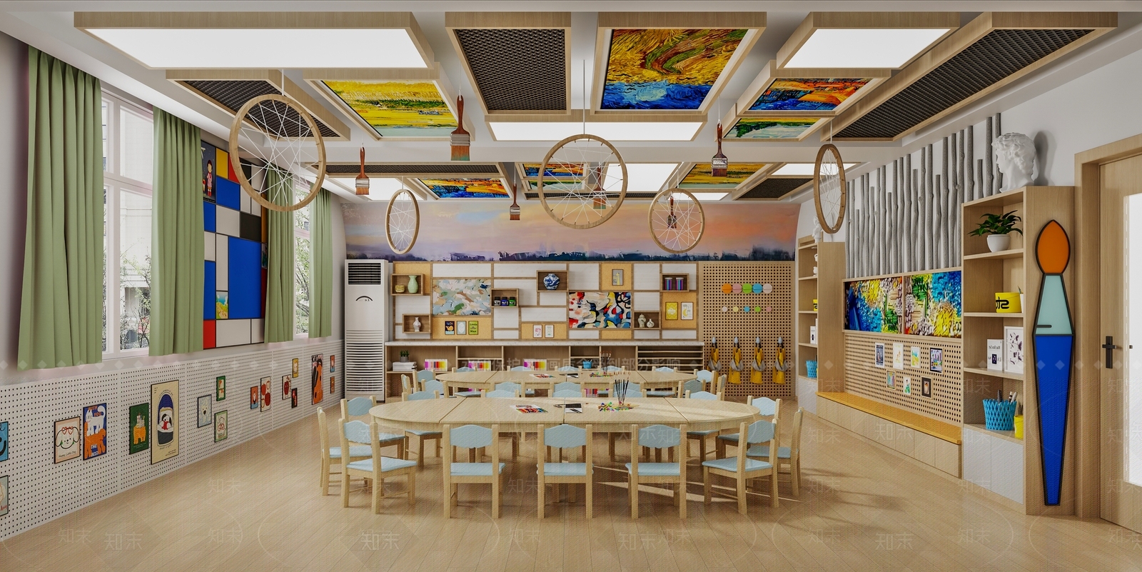 现代幼儿园3D模型下载【ID:1190652631】