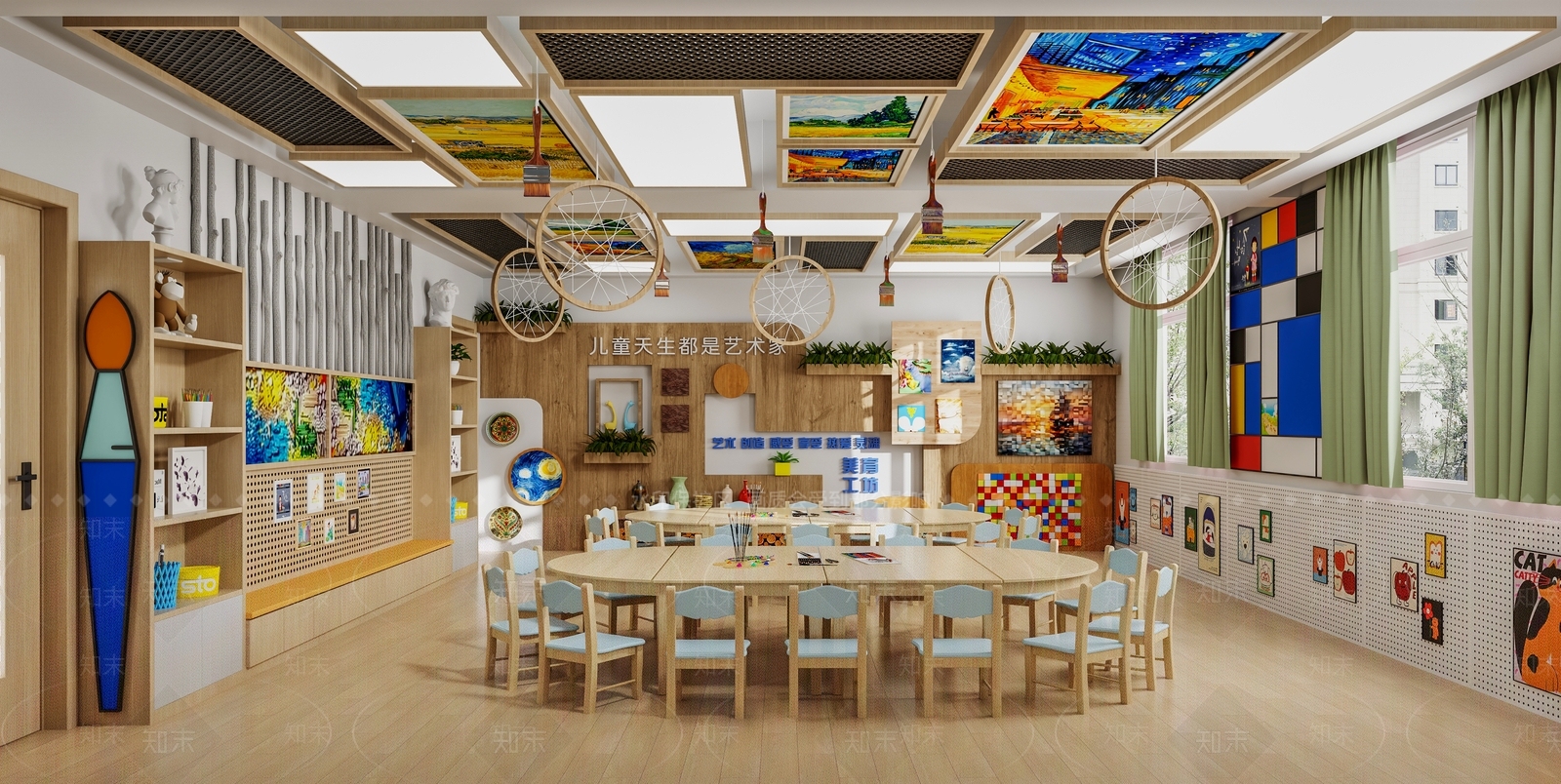 现代幼儿园3D模型下载【ID:1190652631】