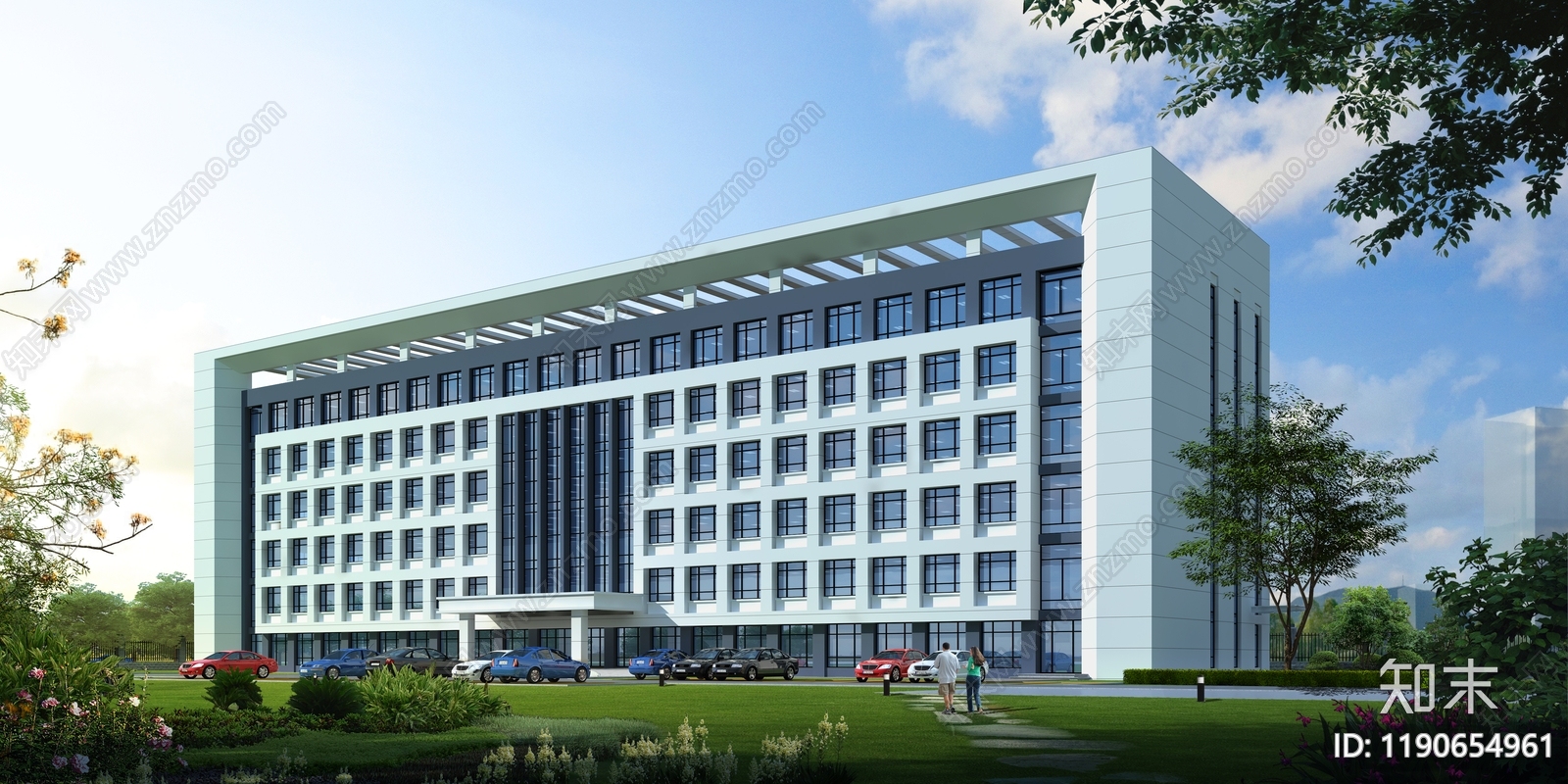 现代新中式医院建筑cad施工图下载【ID:1190654961】