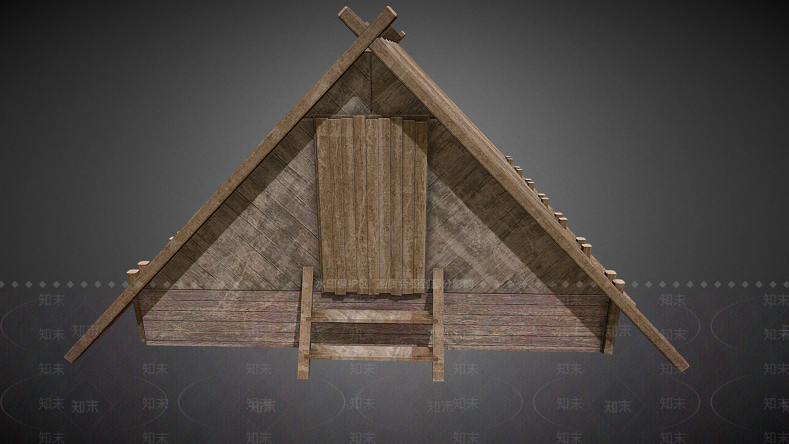 现代中式古建3D模型下载【ID:1190655805】