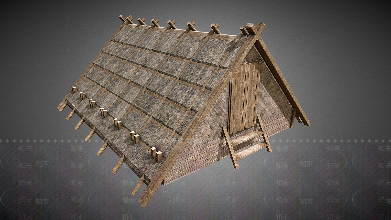 现代中式古建3D模型下载【ID:1190655805】