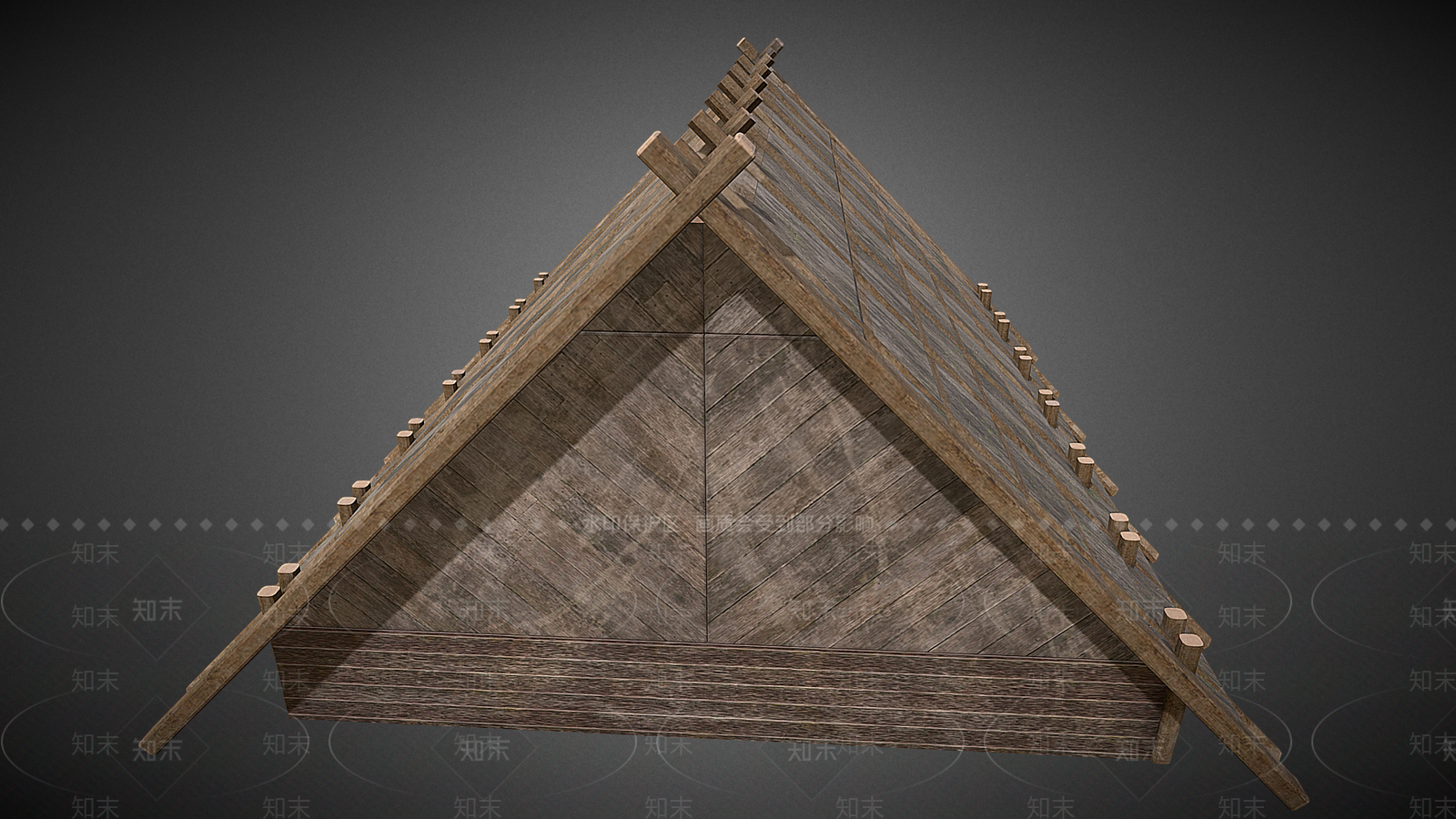 现代中式古建3D模型下载【ID:1190655805】