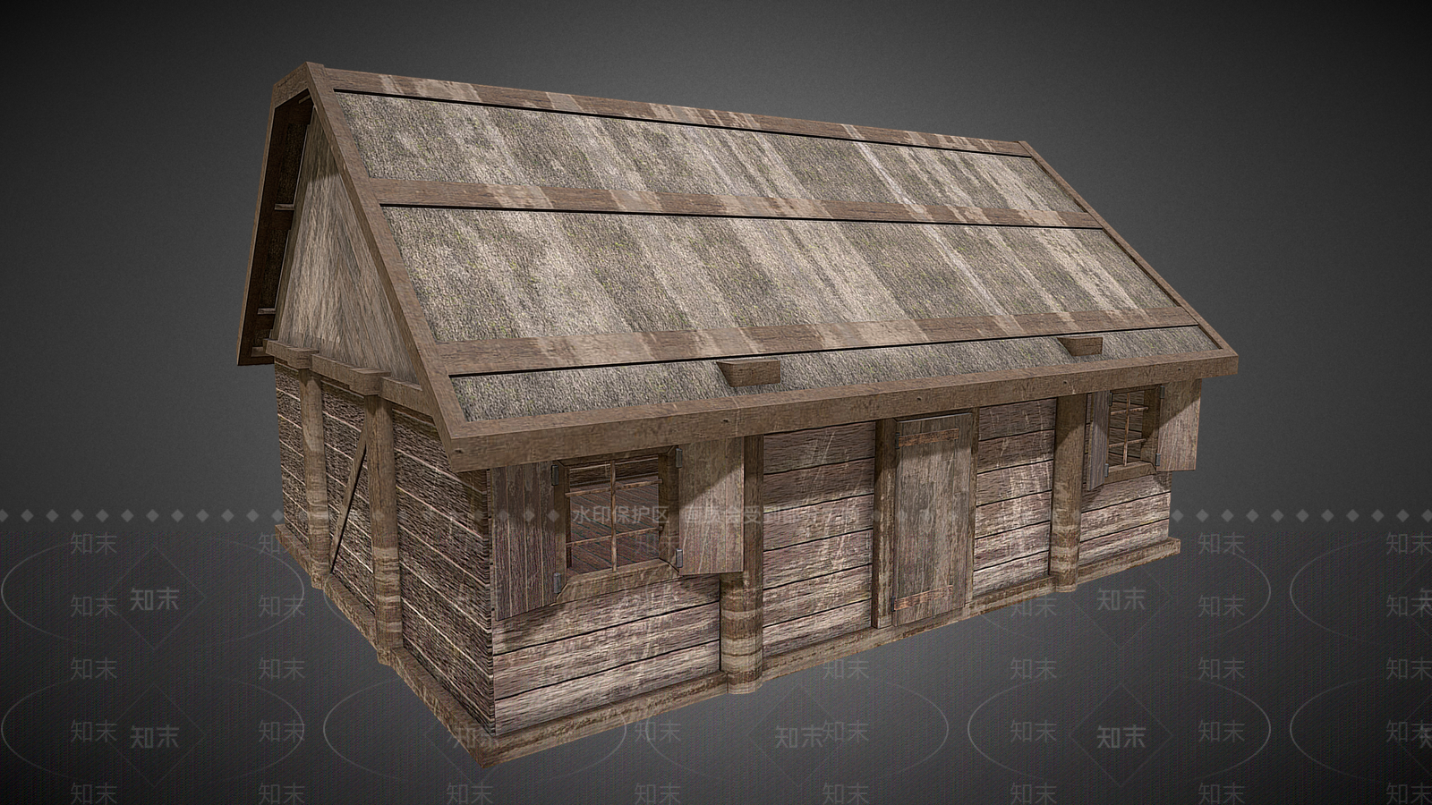 现代中式古建3D模型下载【ID:1190656661】