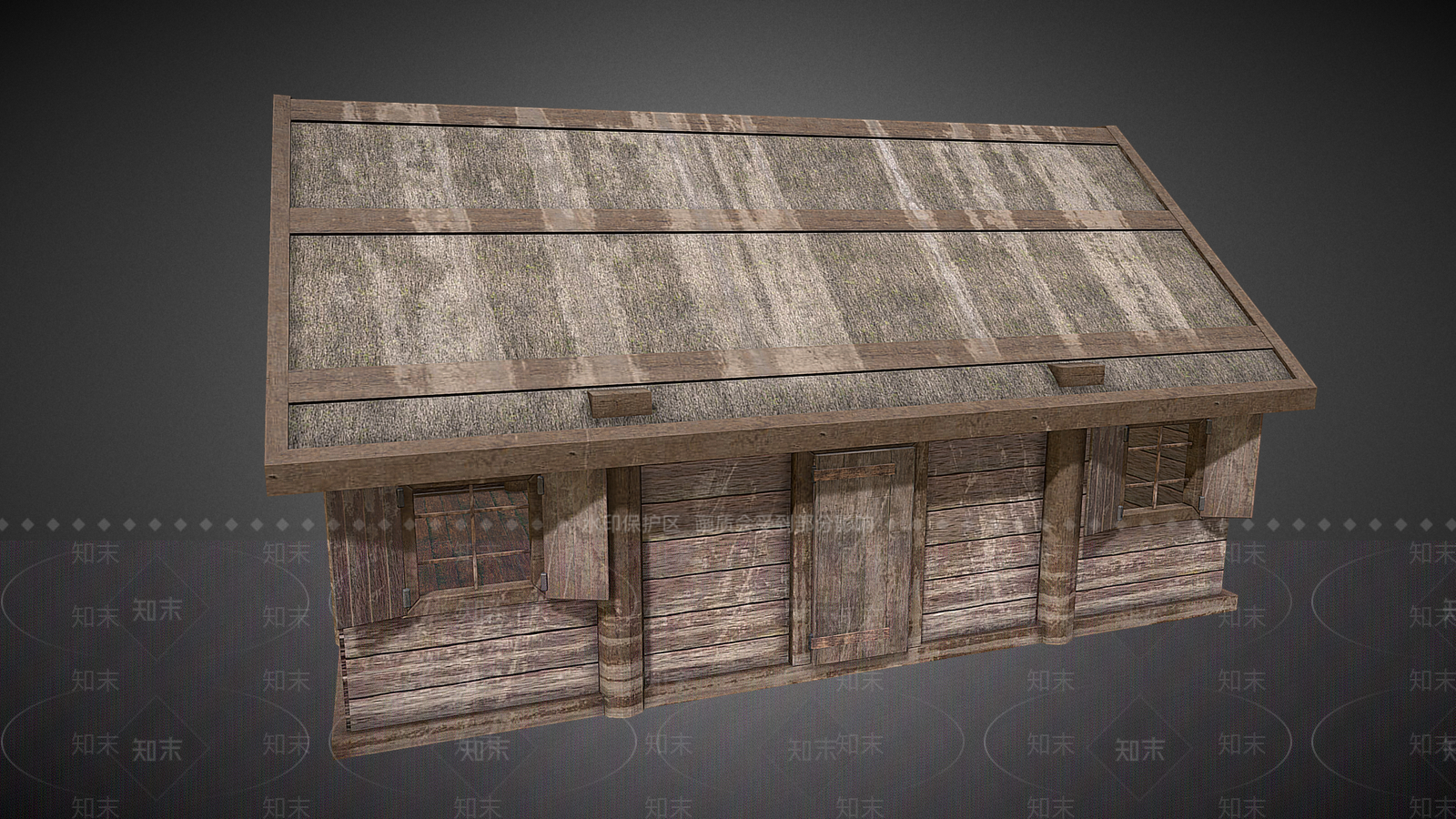 现代中式古建3D模型下载【ID:1190656661】