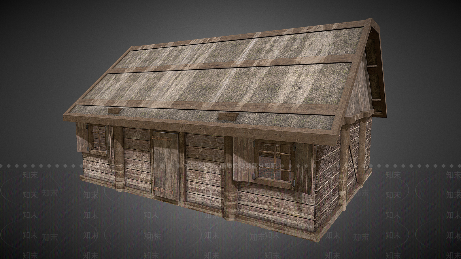 现代中式古建3D模型下载【ID:1190656661】