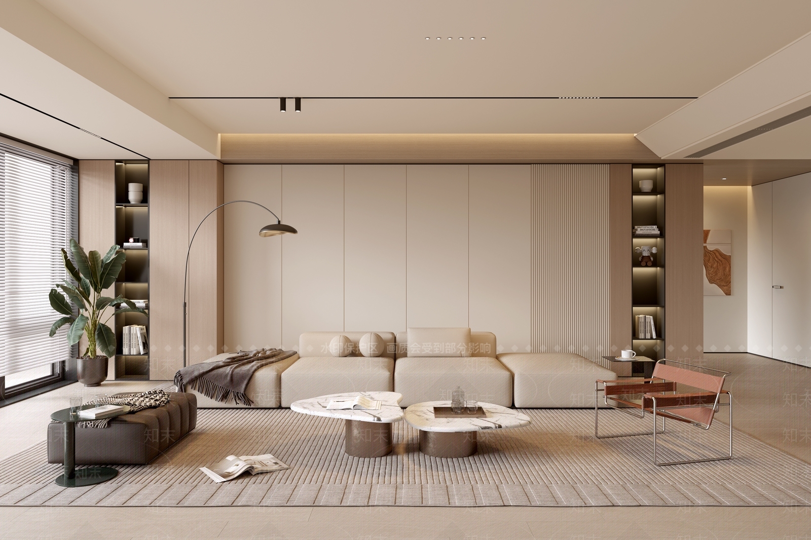 现代家居客厅SU模型下载【ID:1190658335】
