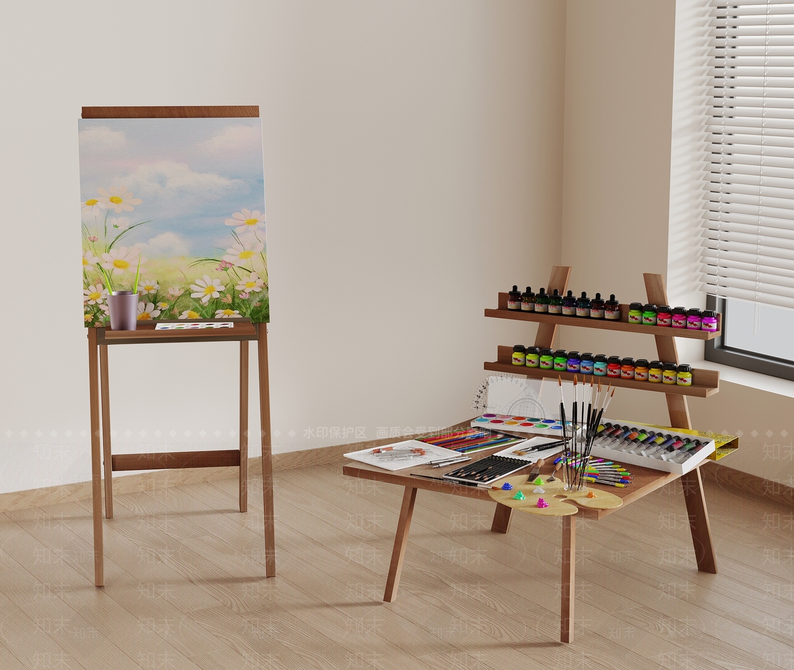 画具SU模型下载【ID:1190663469】