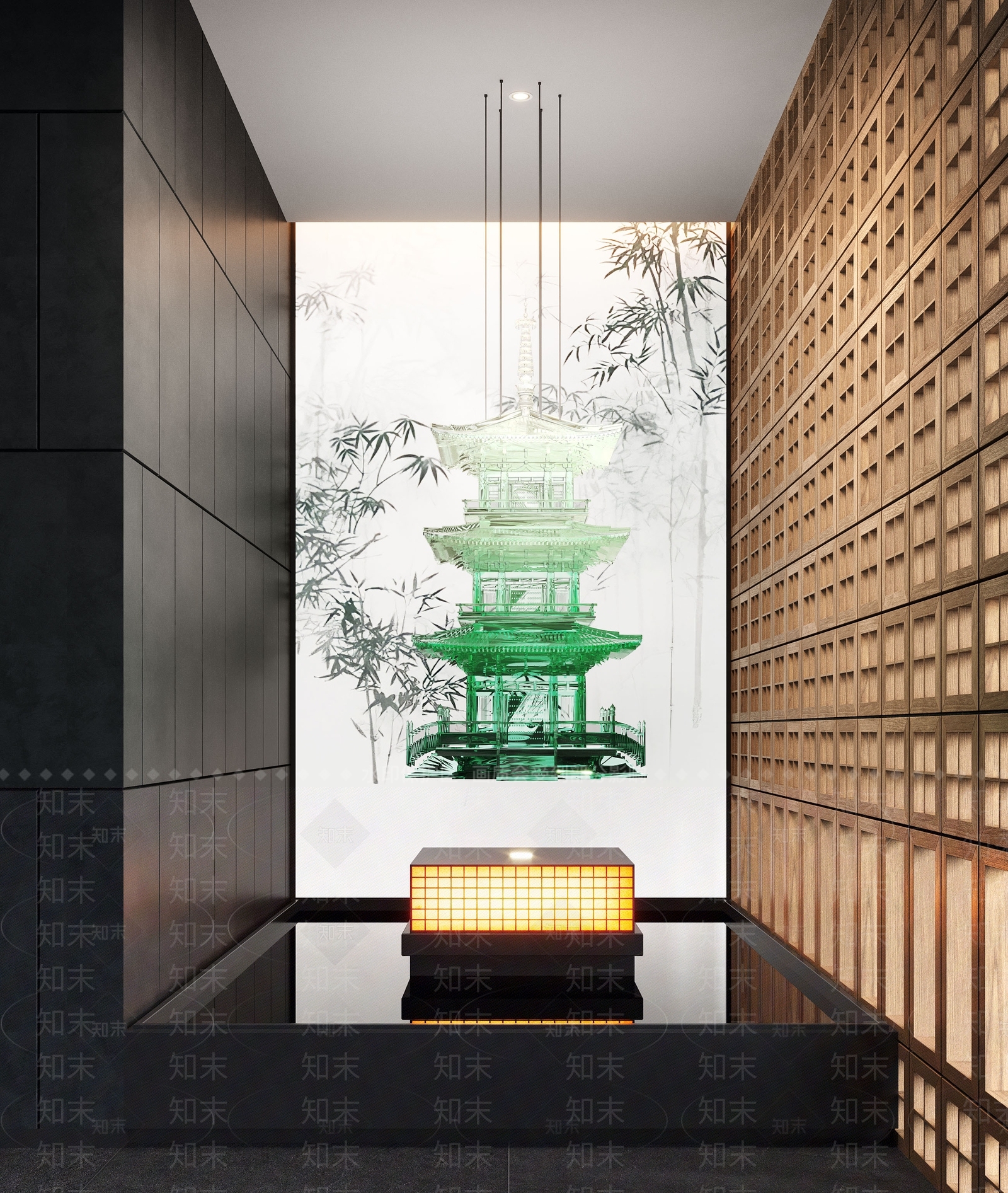 新中式艺术装置3D模型下载【ID:1190667022】