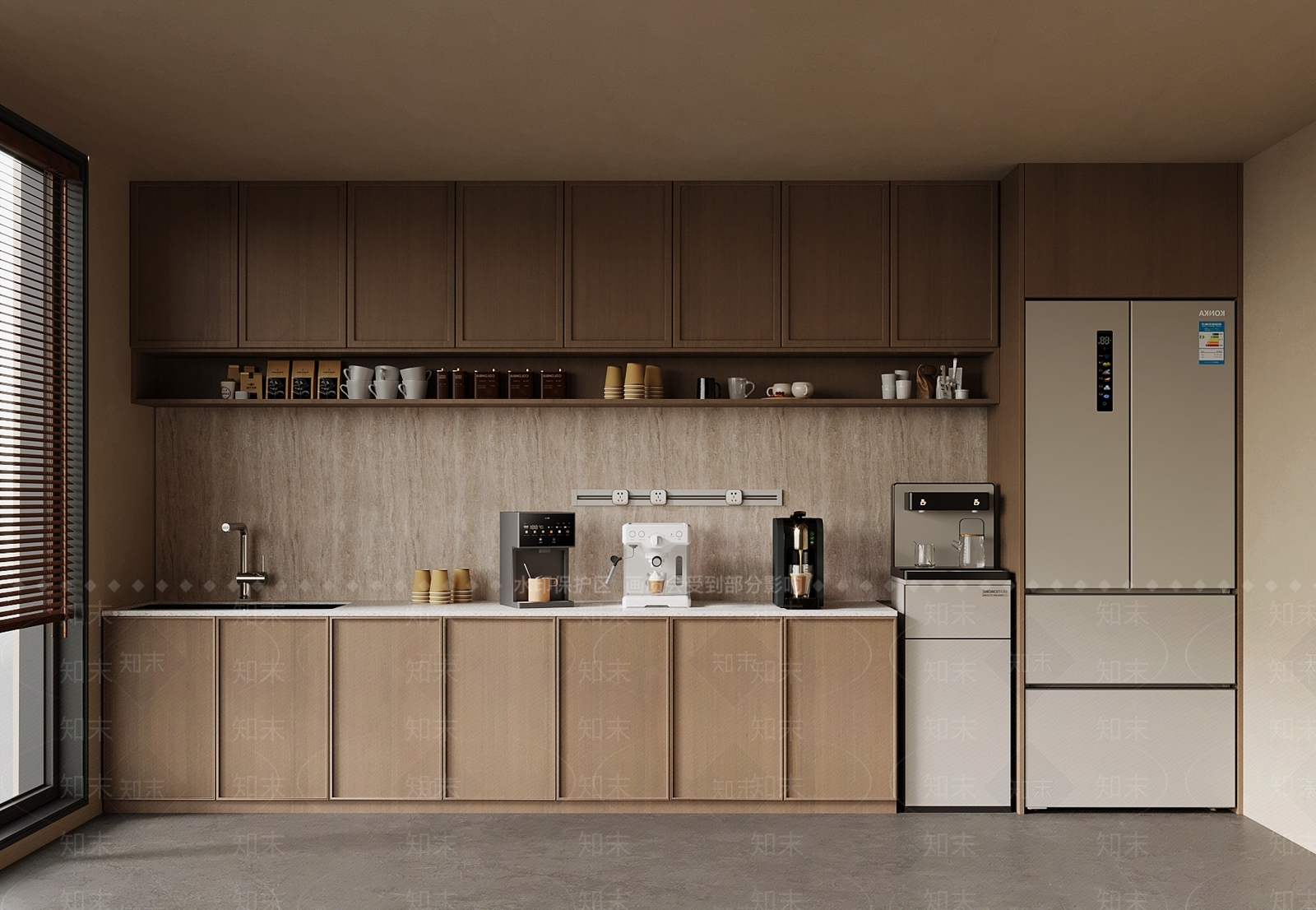 新中式茶水间SU模型下载【ID:1190671398】