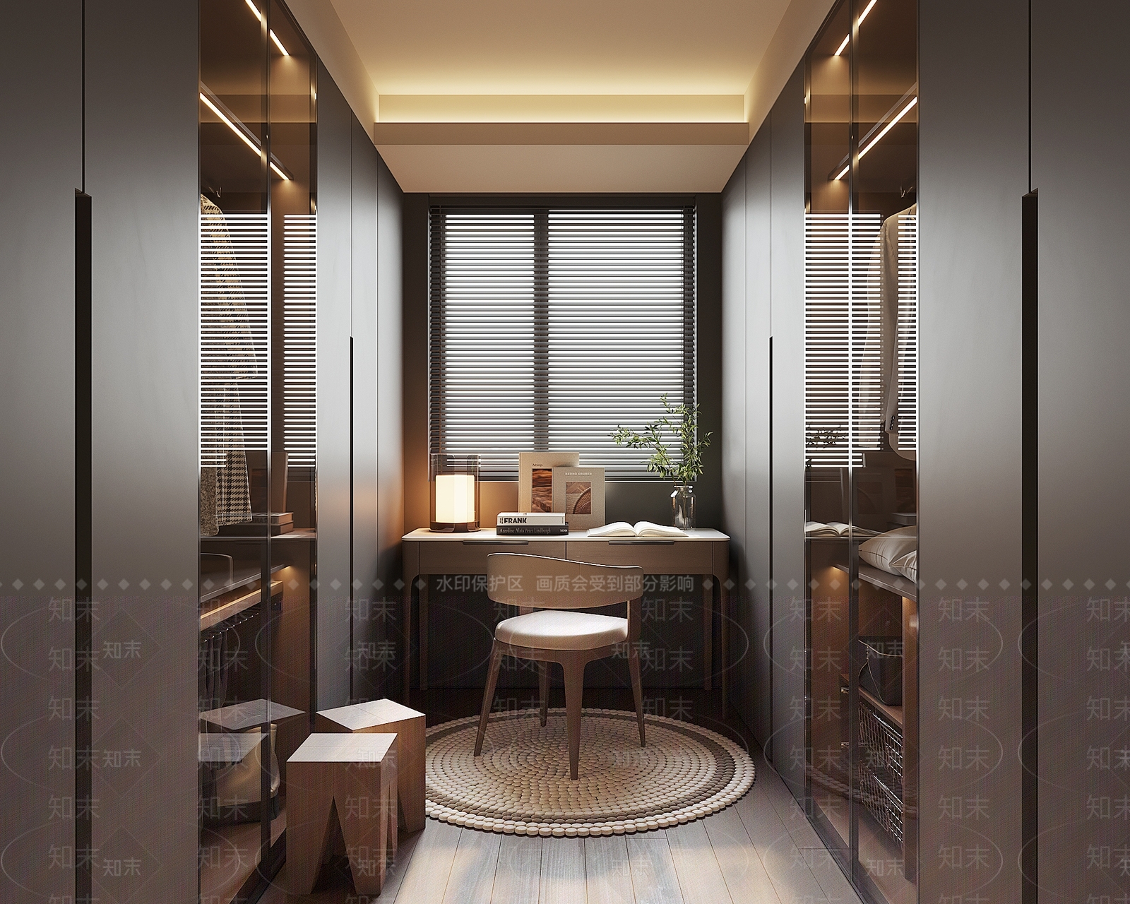 现代衣帽间SU模型下载【ID:1190673612】