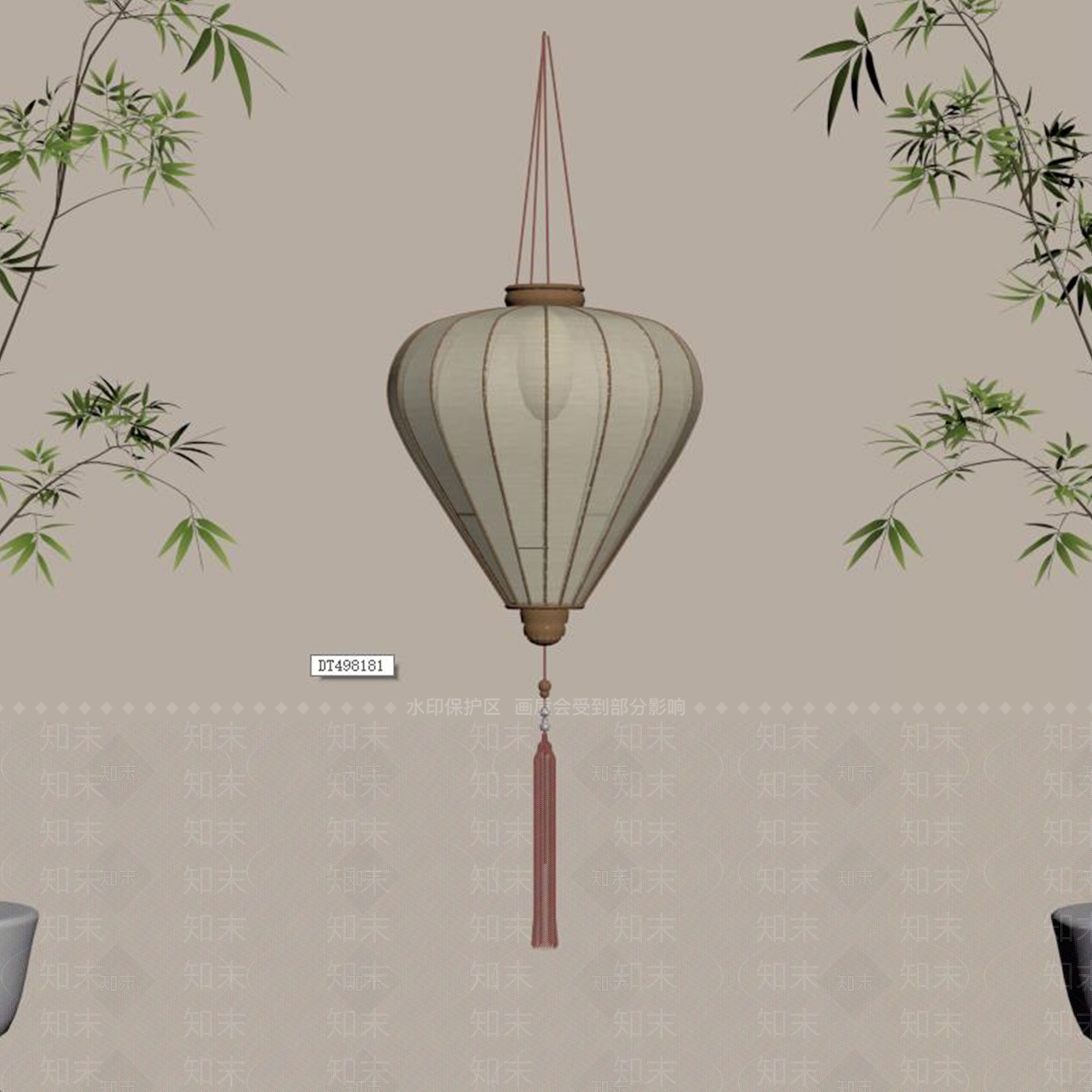 现代新中式灯笼SU模型下载【ID:1190674989】