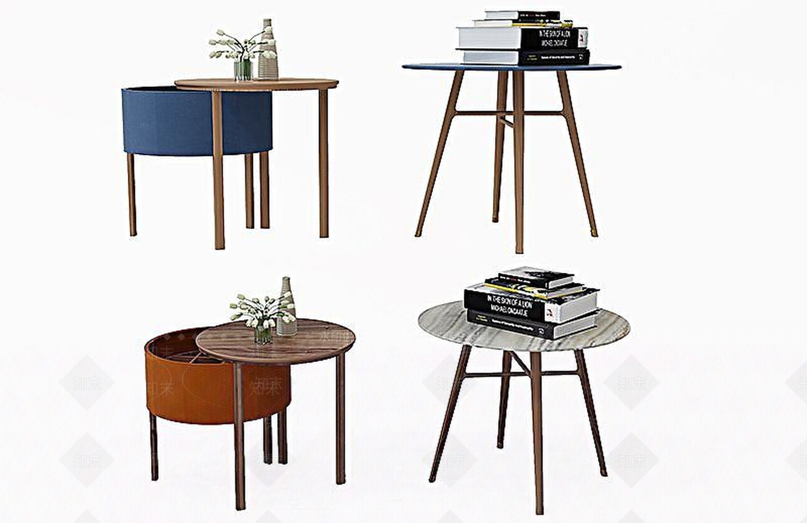 北欧现代边几3D模型下载【ID:1190681090】