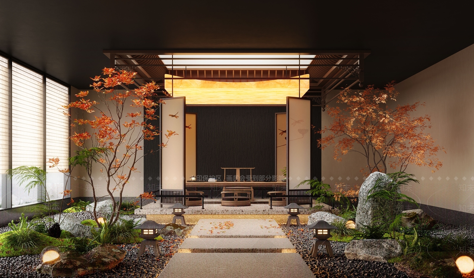 新中式茶馆SU模型下载【ID:1190689143】