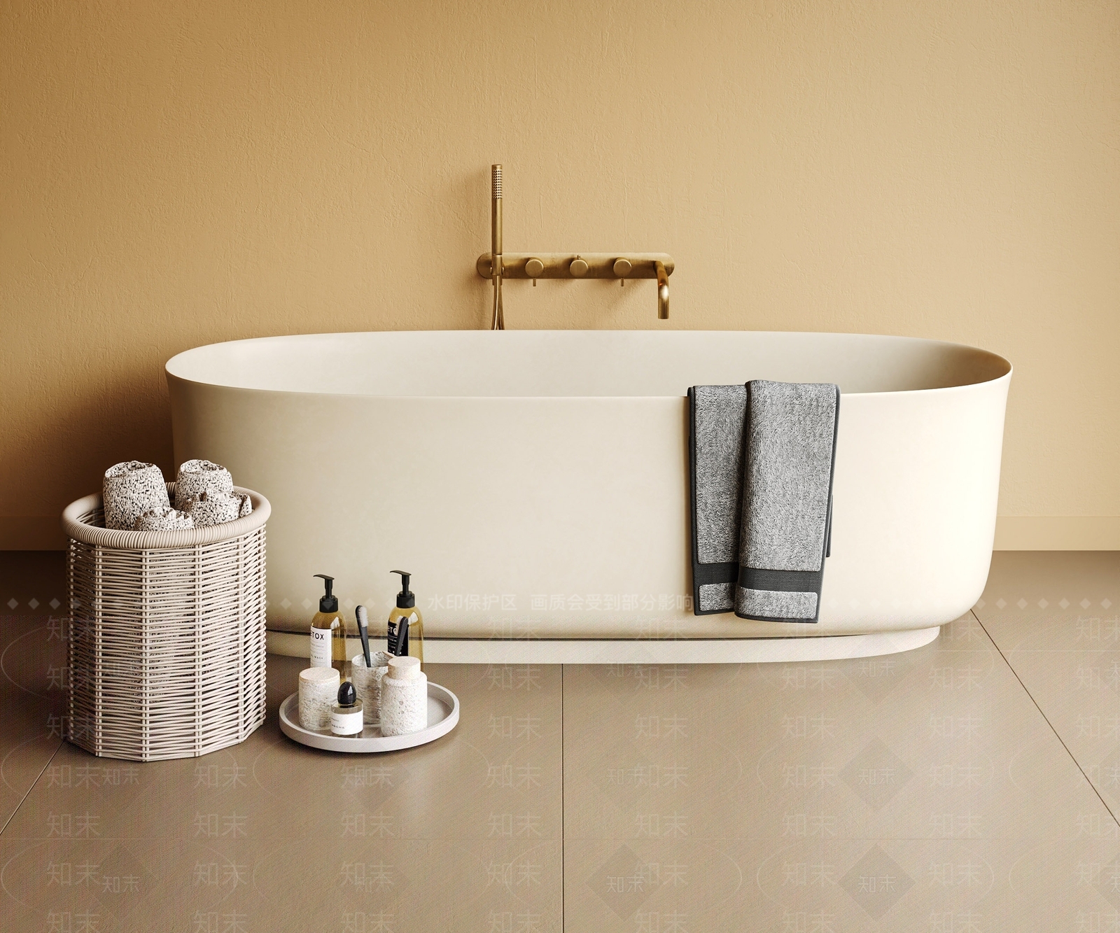 浴缸3D模型下载【ID:1190690465】