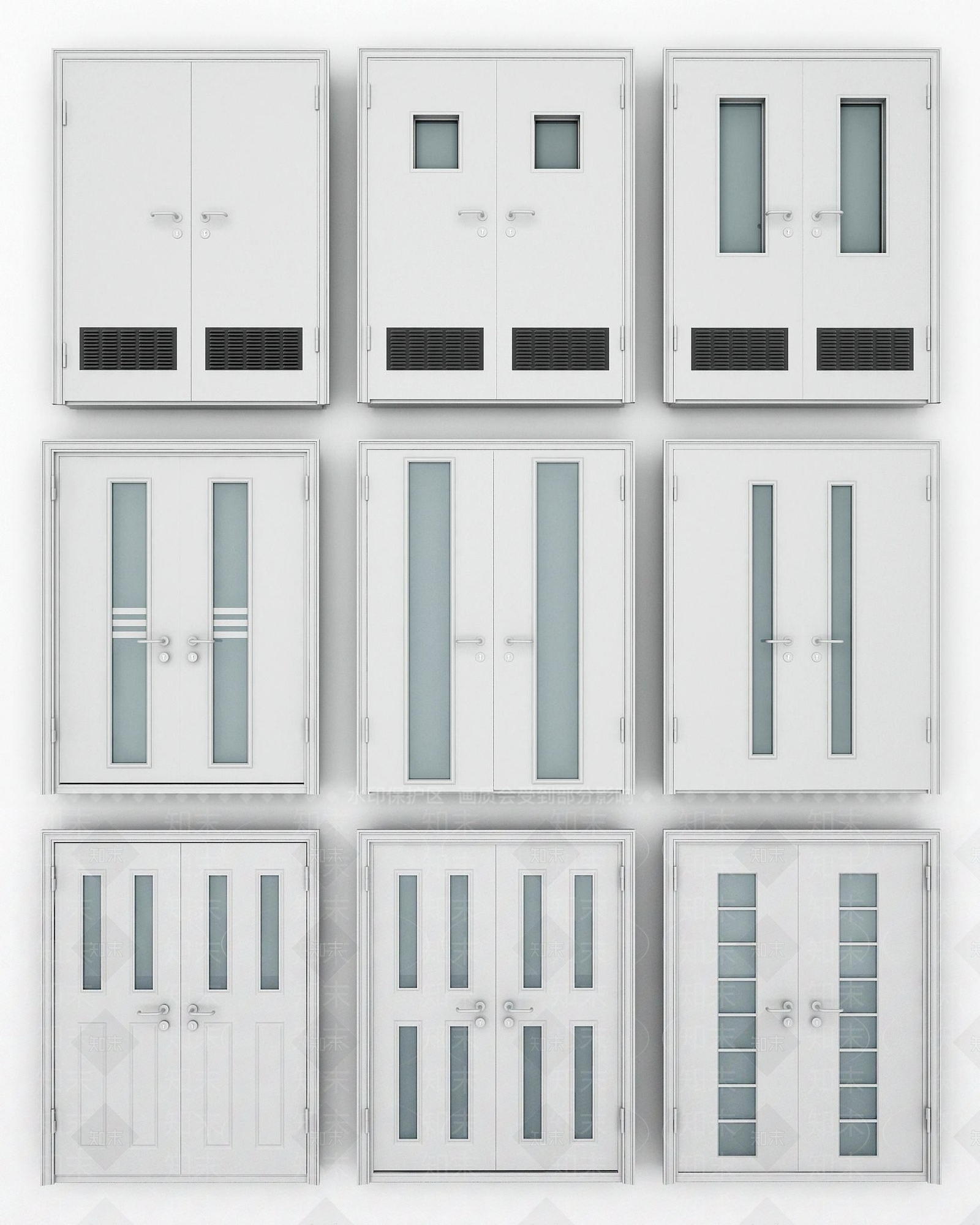 现代消防门3D模型下载【ID:1190692281】