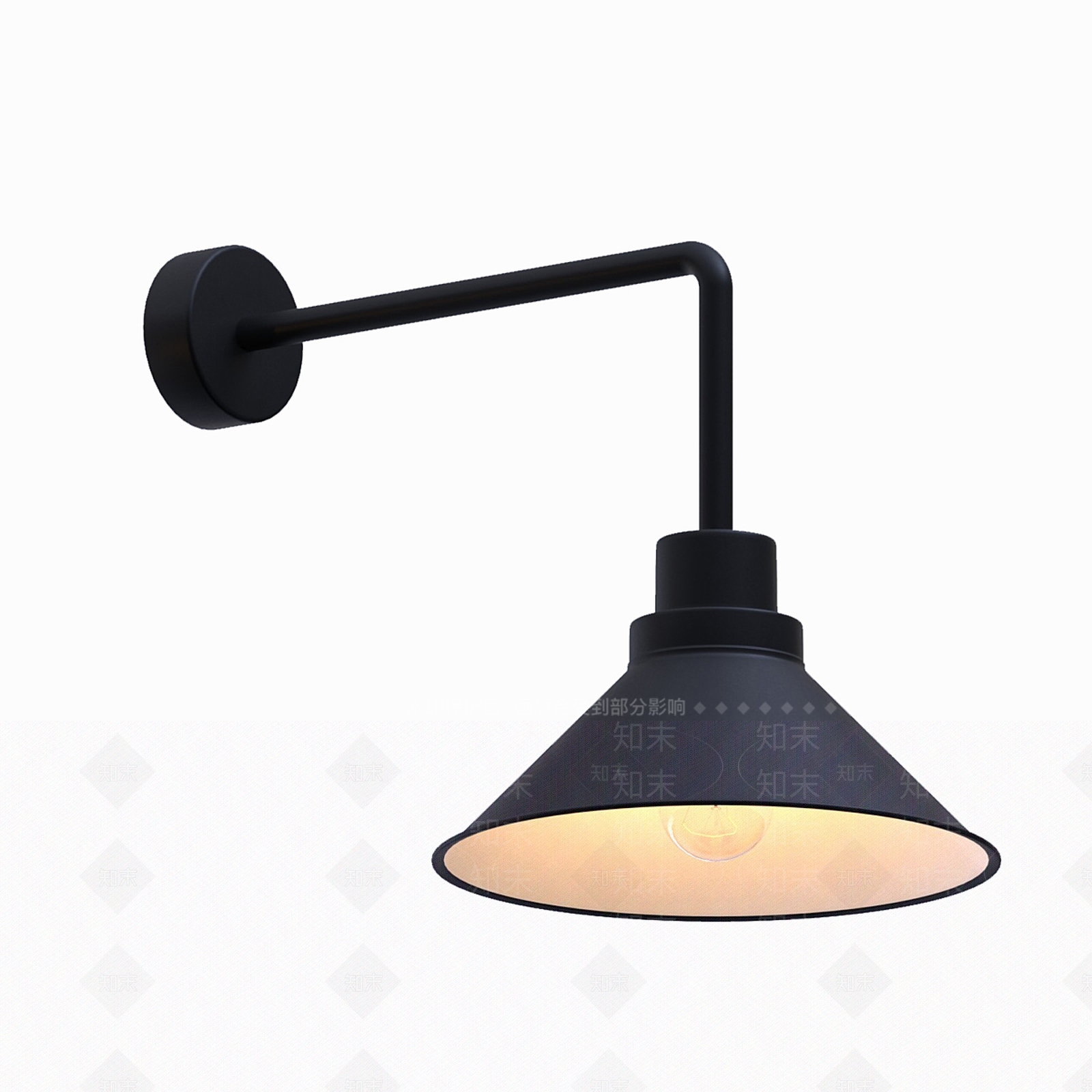 中古复古壁灯3D模型下载【ID:1190692815】