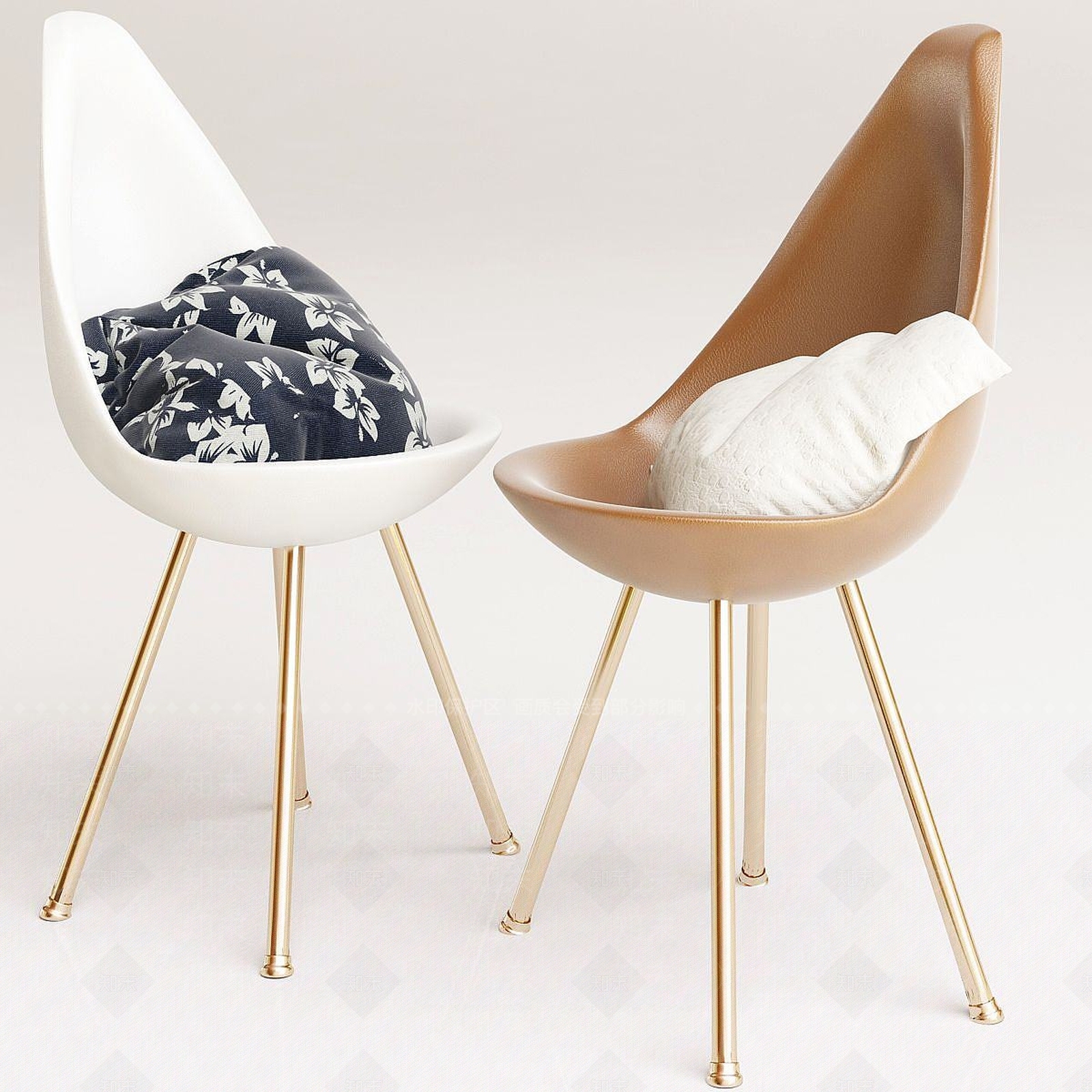 法式休闲单椅3D模型下载【ID:1190694084】