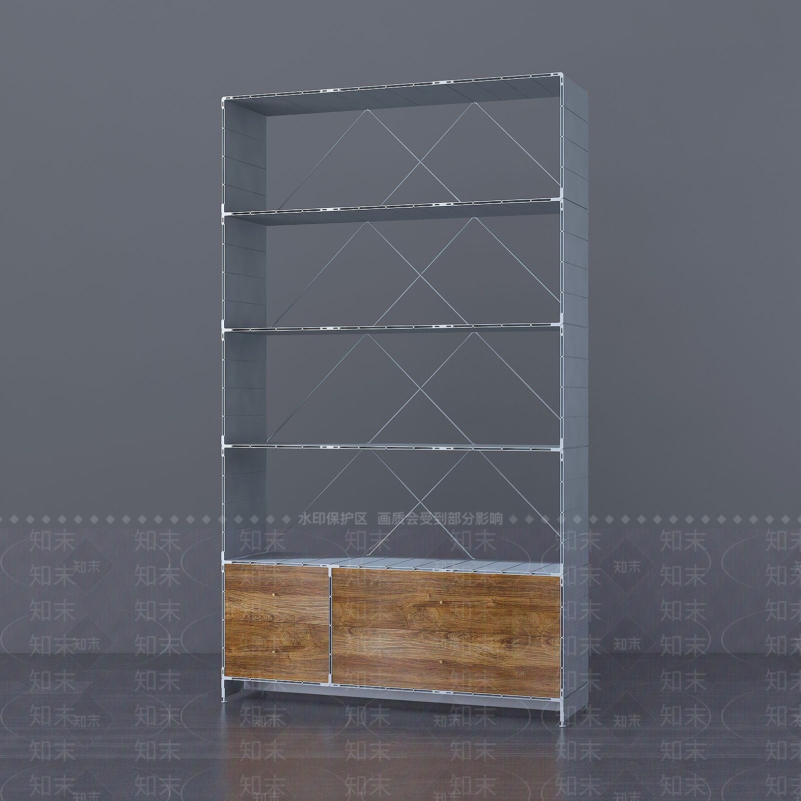 现代玻璃储物架红酒架3D模型下载【ID:1190694155】
