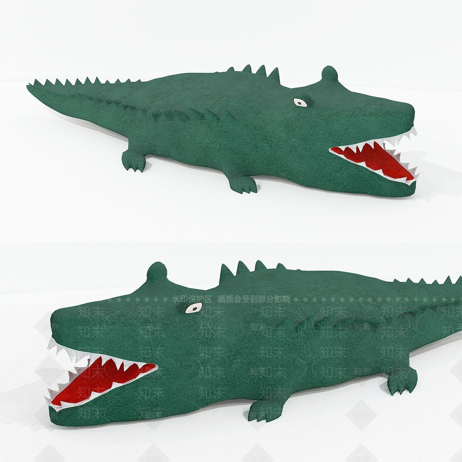 现代儿童玩偶鳄鱼宝宝3D模型下载【ID:1190694595】