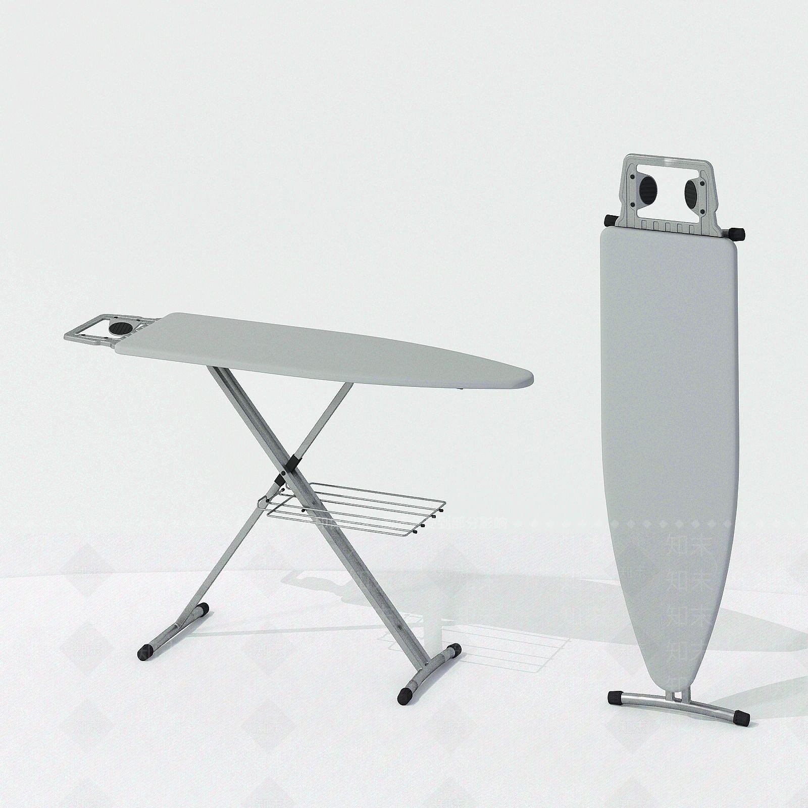 现代折叠熨衣服架3D模型下载【ID:1190695873】