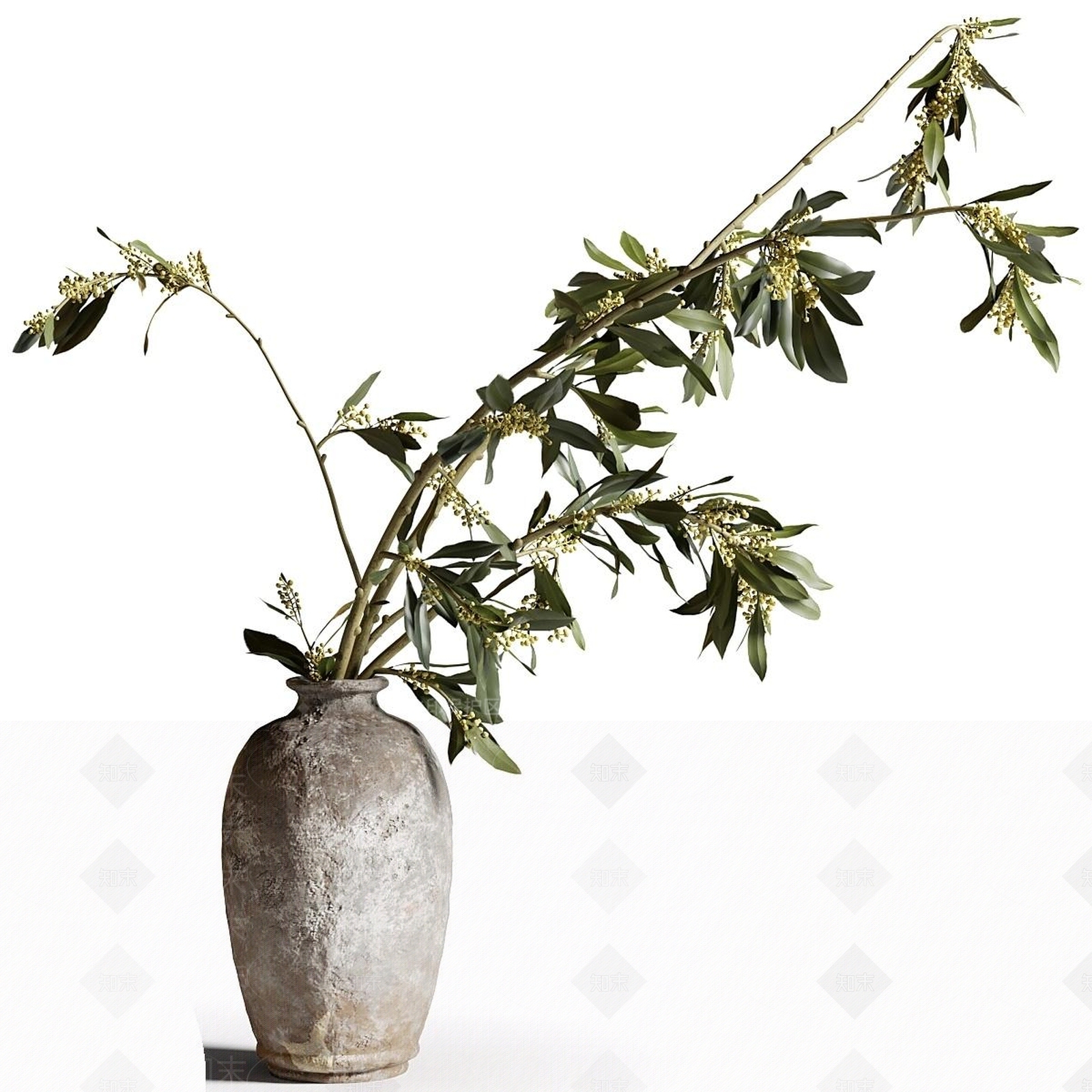 新中式花艺3D模型下载【ID:1190697580】