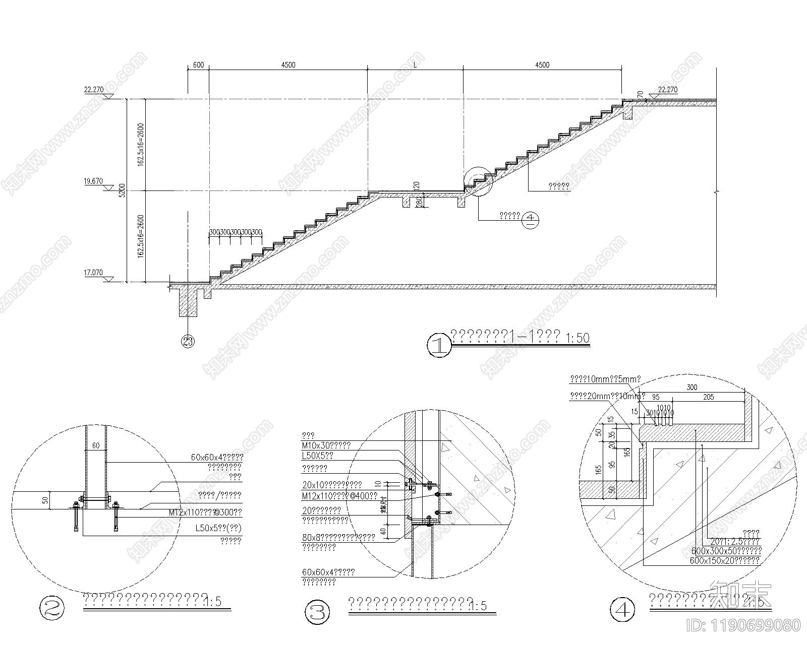 现代综合景观小品施工图下载【ID:1190699080】